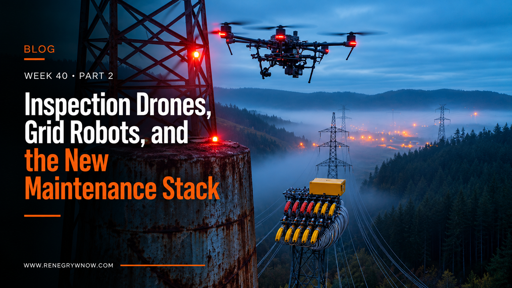 Inspection Drones, Grid Robots, and the New Maintenance Stack