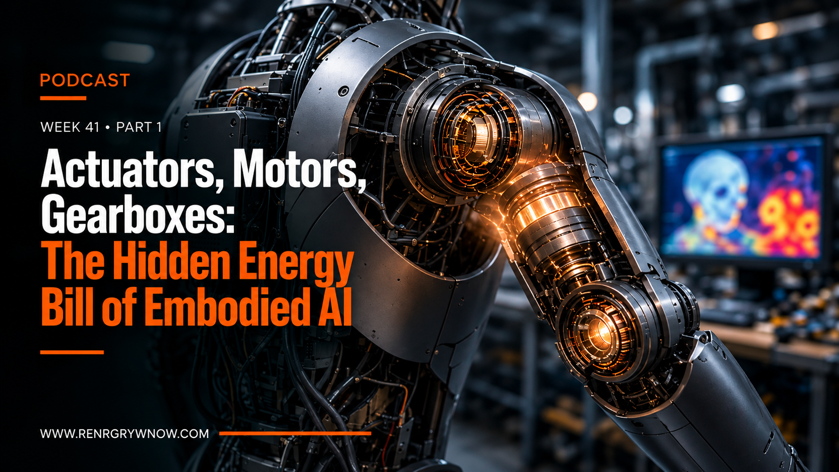 Actuators, Motors, Gearboxes: The Hidden Energy Bill of Embodied AI