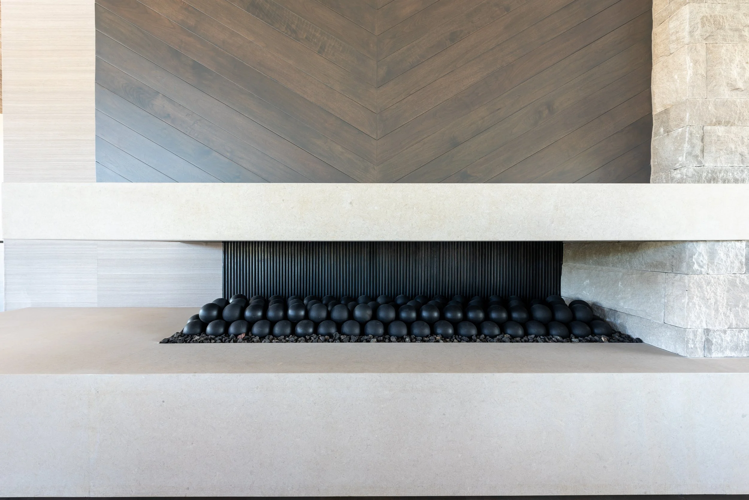 Steel Fireplace reeds
