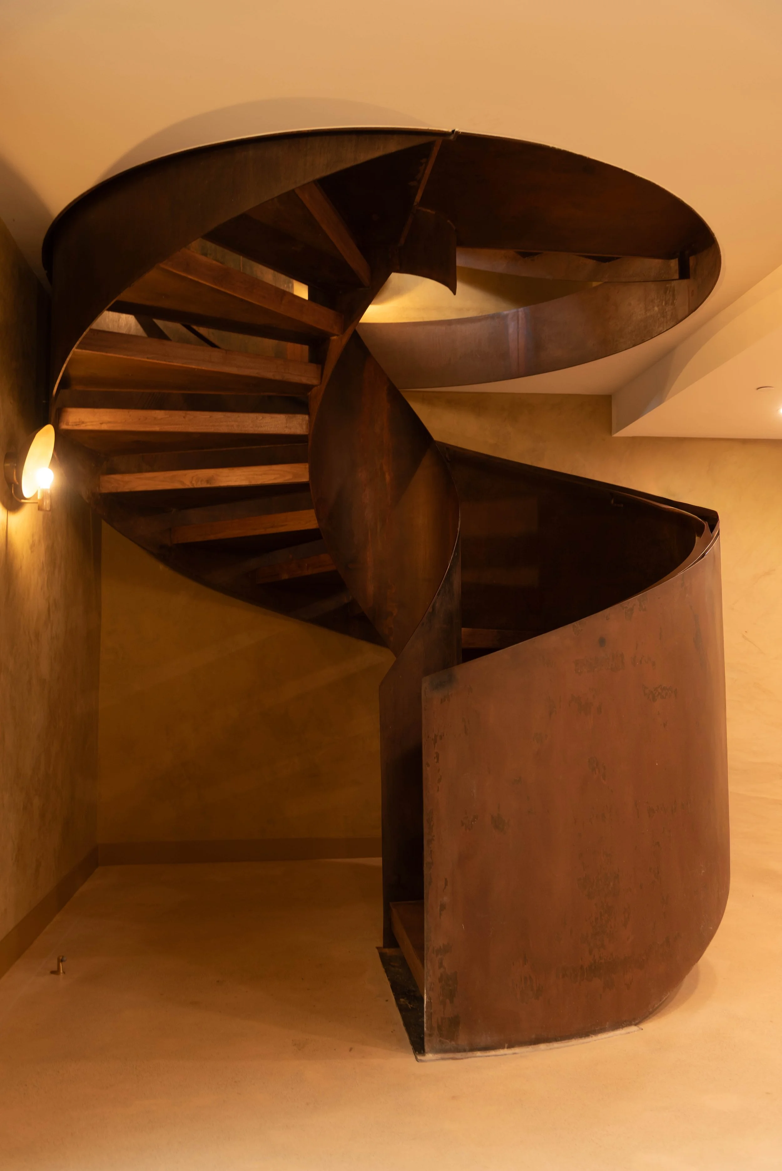 Custom Steel Spiral Stair Base