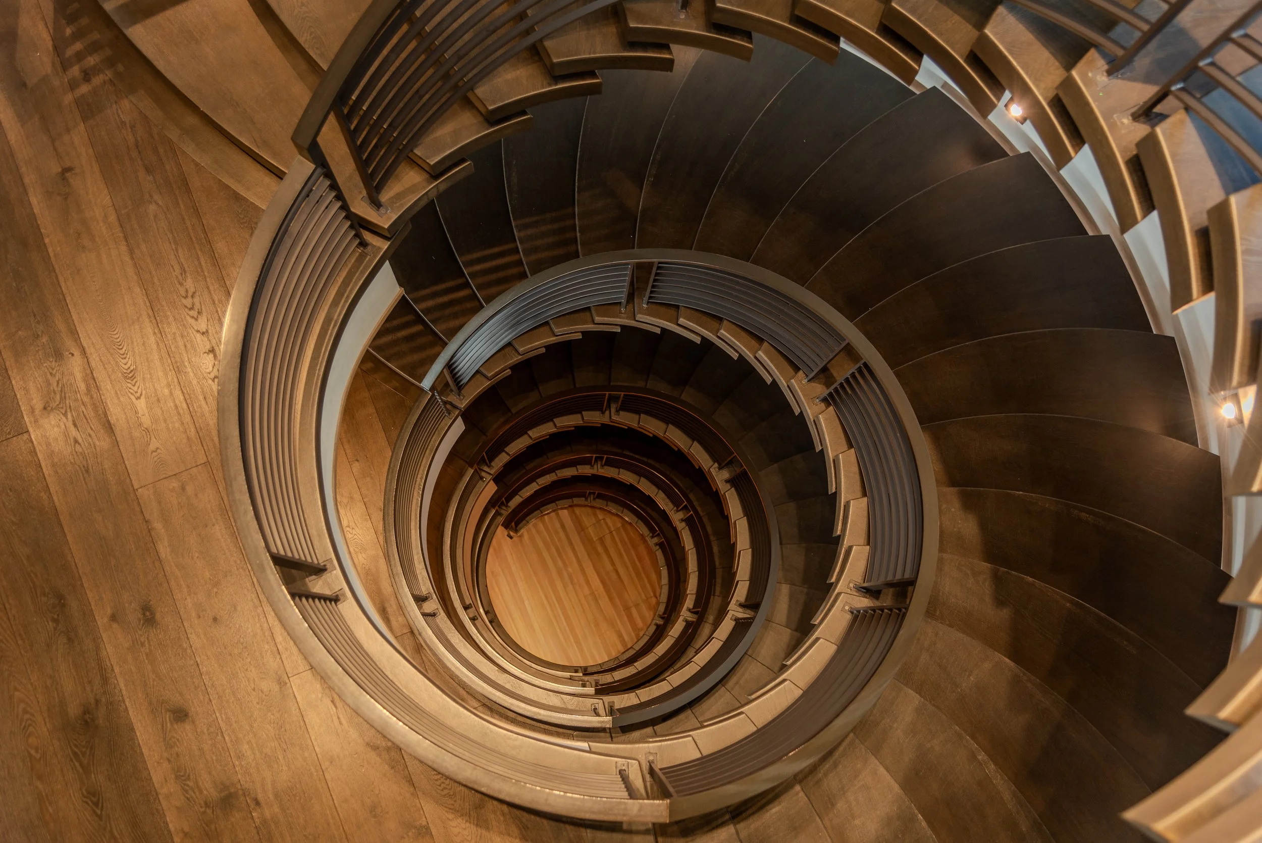 Five flights stair looking down