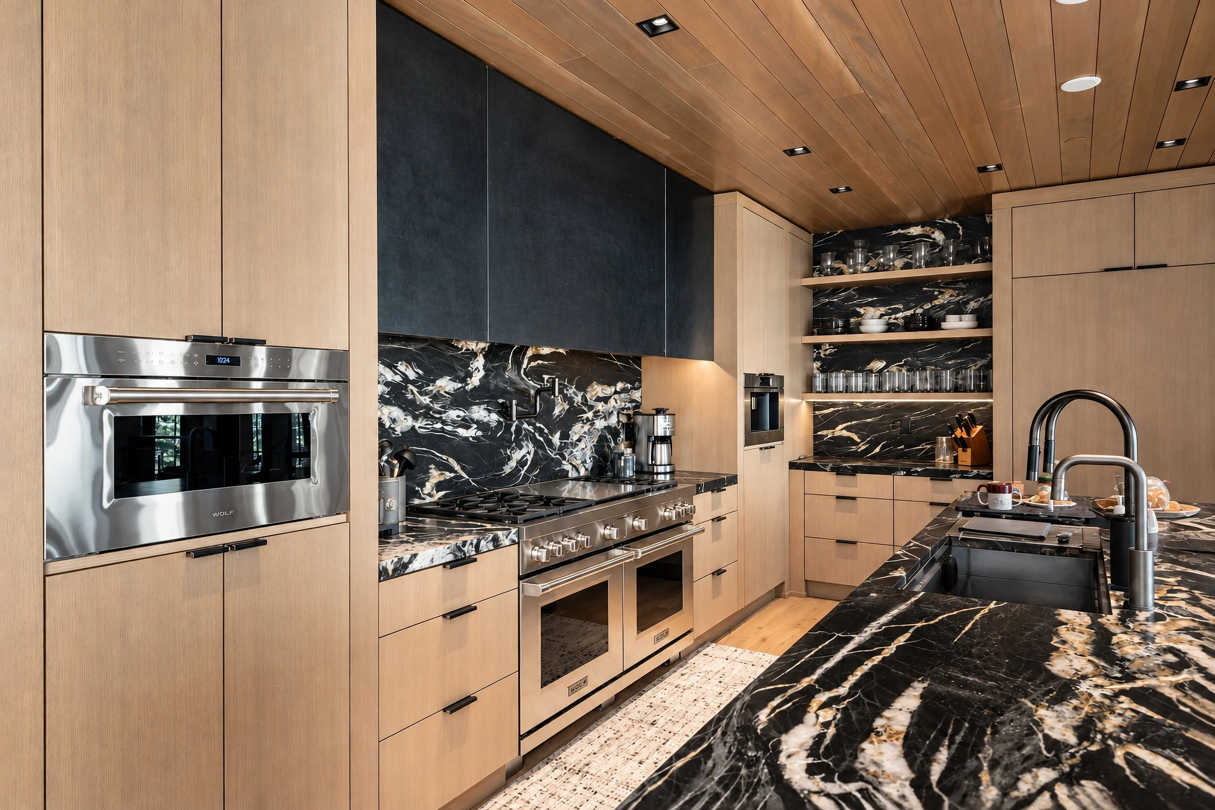 Steel range hood