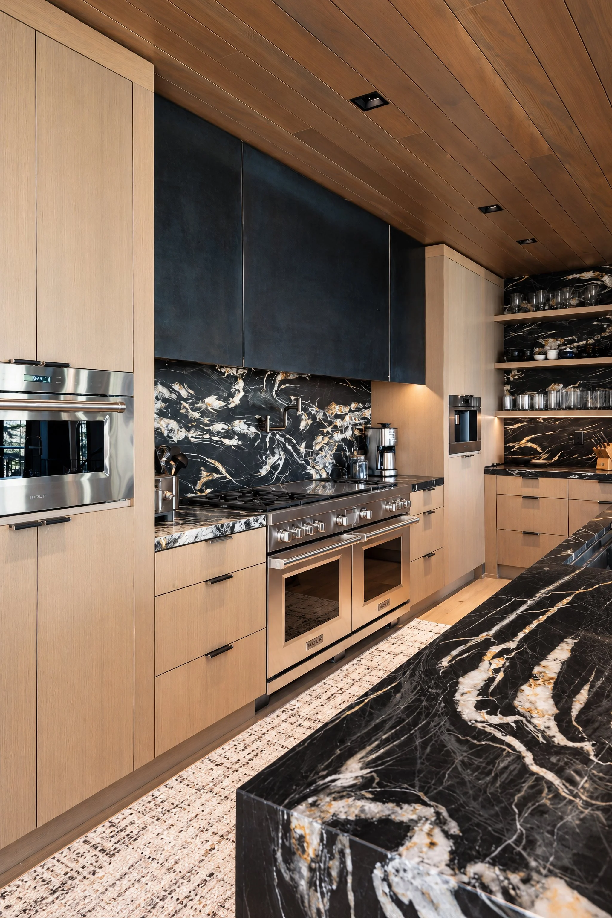 Steel range hood