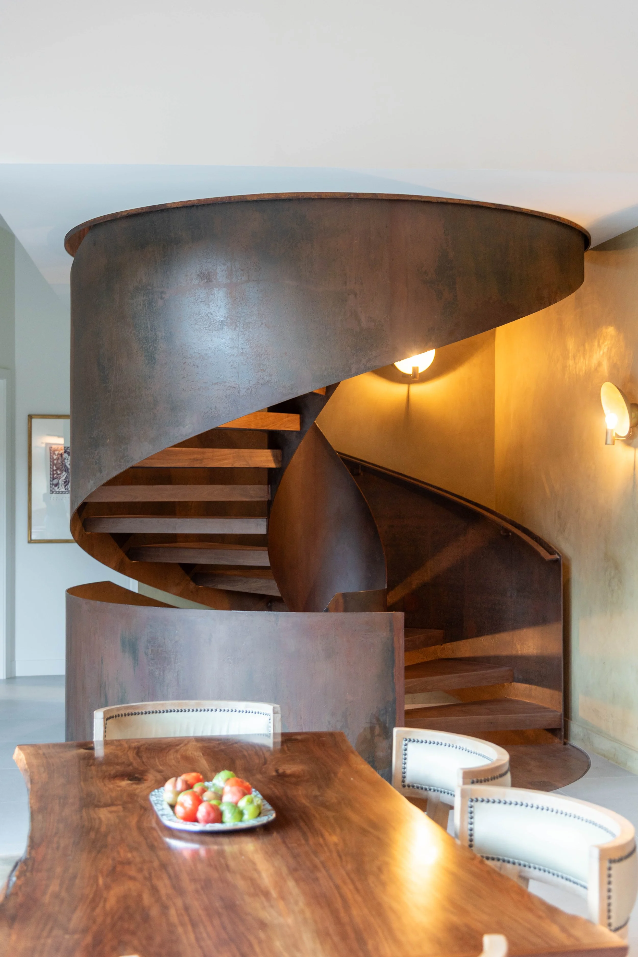 Provo Utah Custom Steel Spiral Stair