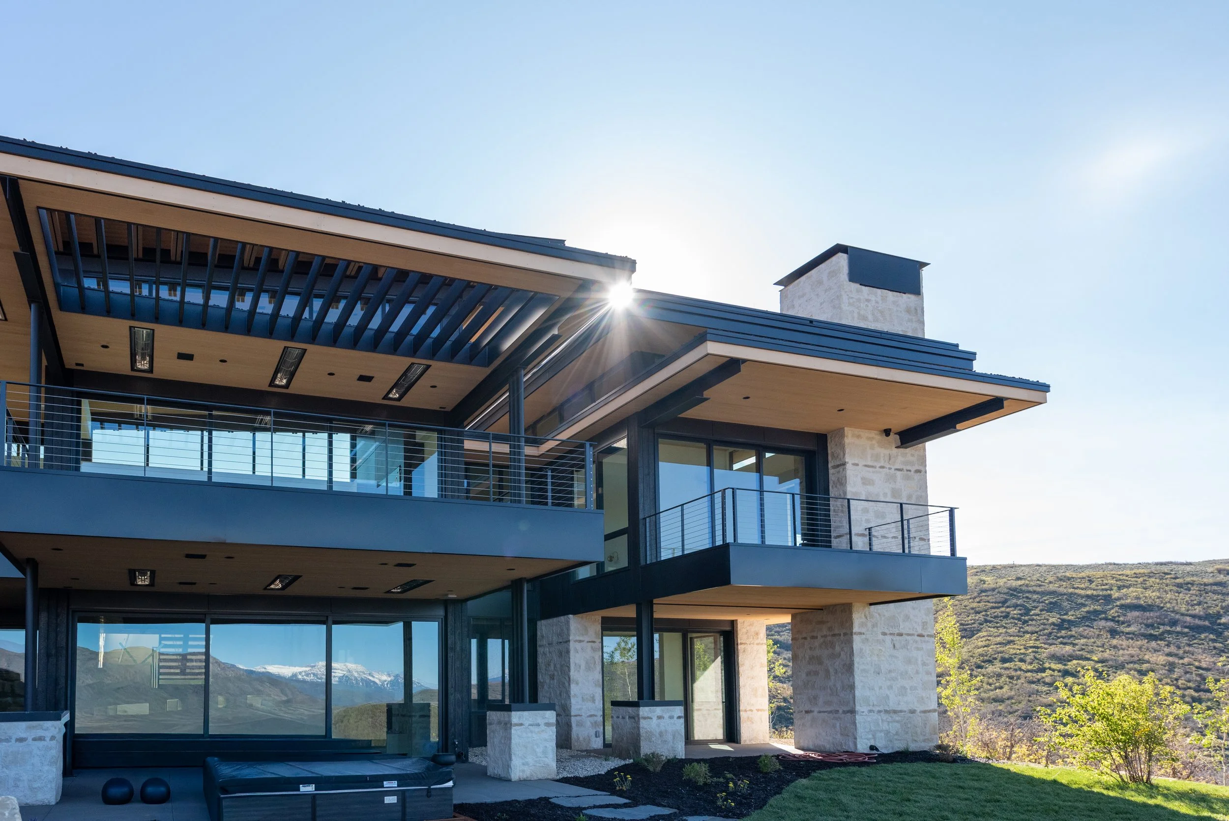 Custom steel deck handrails