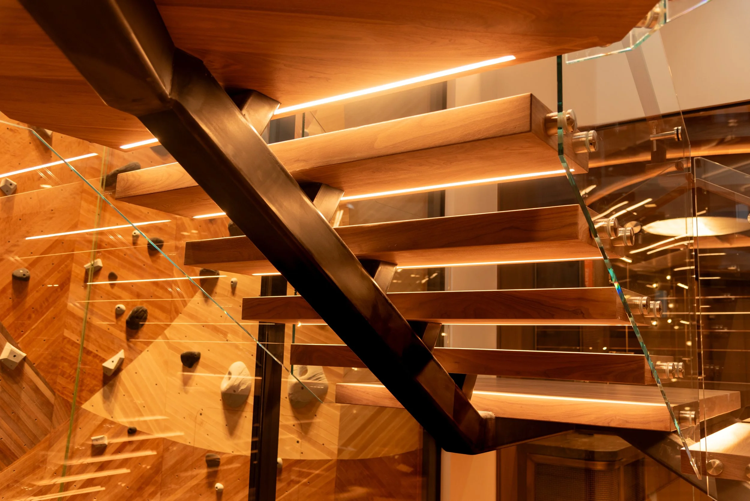 Pinnacle Mono Stringer Custom Steel Staircase