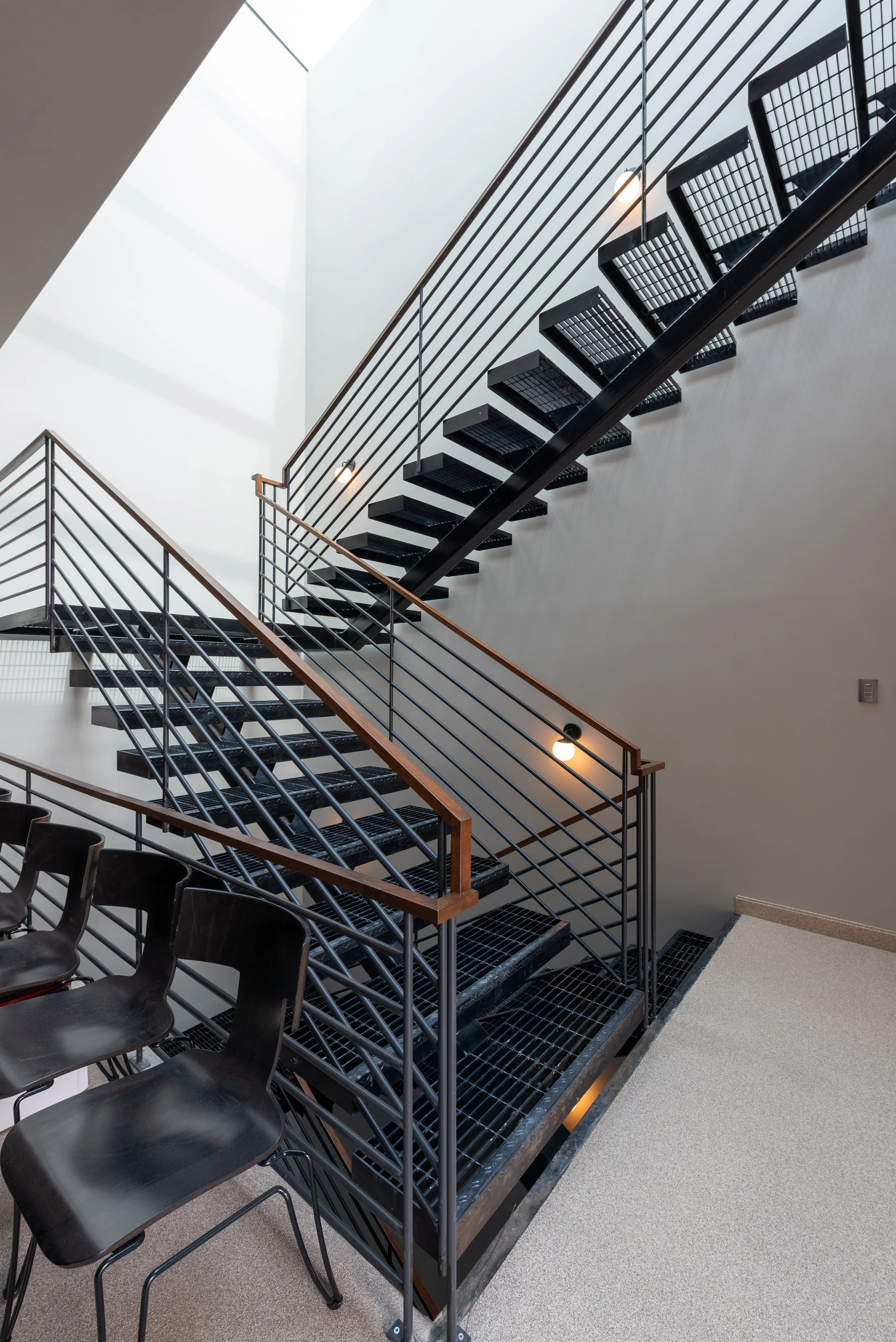 custom steel access stair