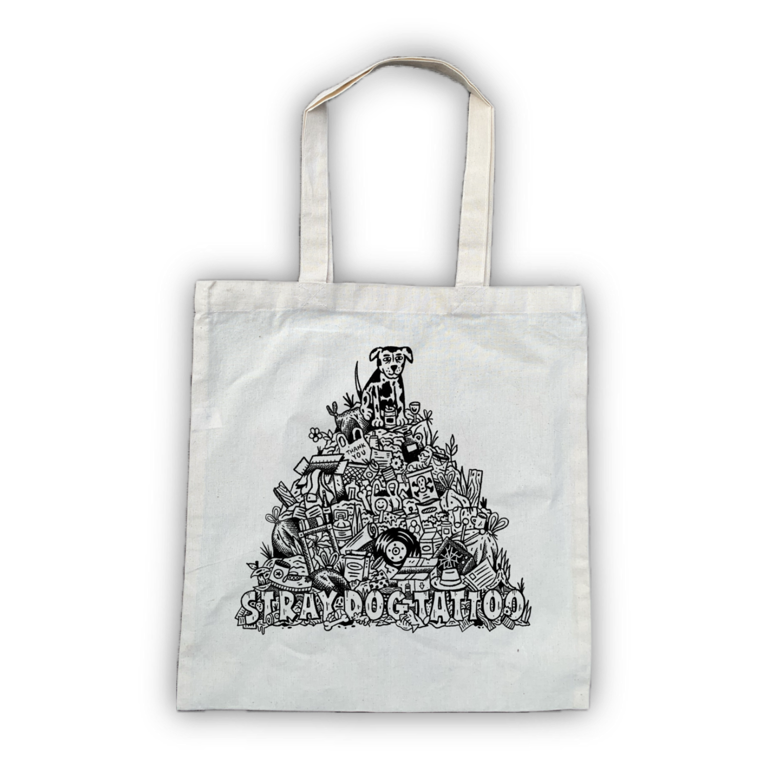 Stray Dog Tattoo Tote Bag