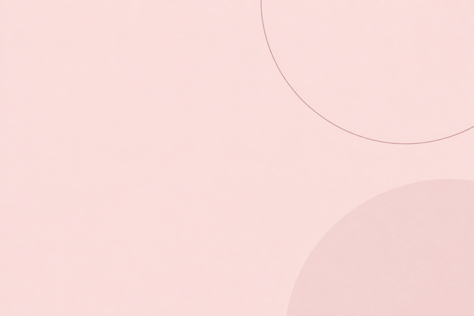 A minimalistic pink background with faint, overlapping, semi-transparent circles.
