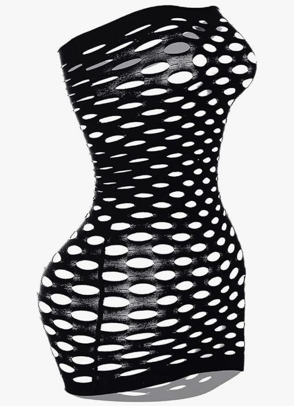 Black Fishnet Micro Dress | Small to Medium