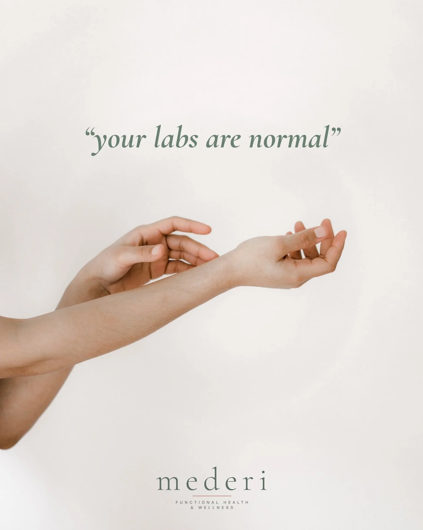 Words that are frustrating to hear when you know something is off.

You&rsquo;re still exhausted. Still dealing with brain fog. Still not feeling like yourself. And it&rsquo;s not something to ignore.

At Mederi, we look beyond basic lab ranges and s