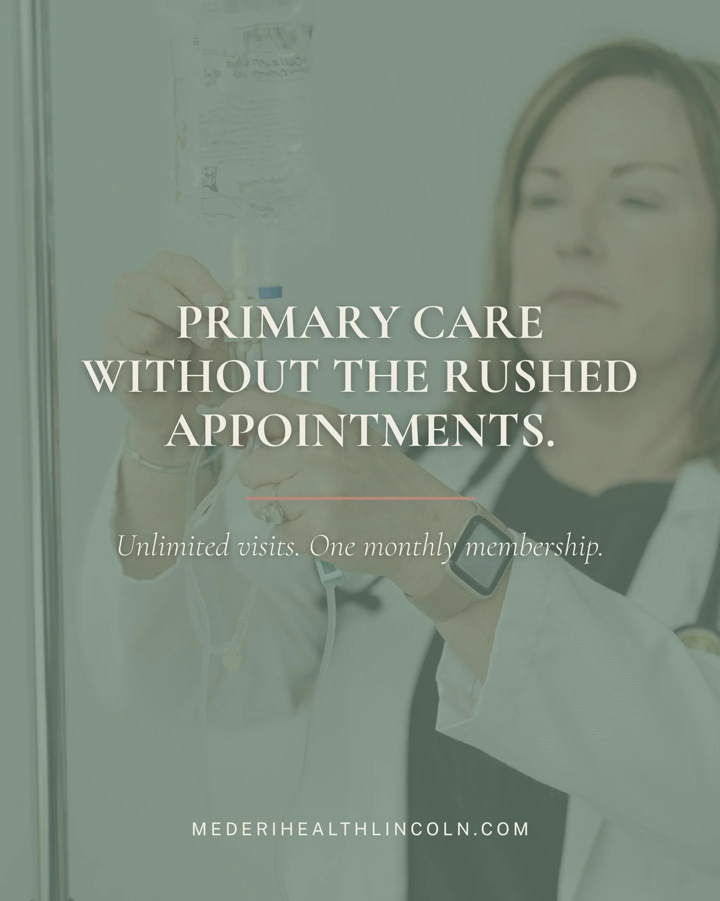 Primary care, functional medicine, and wellness - all working together, not separately.

At Mederi, we believe healthcare should feel connected. That means more time with your provider, a deeper look at what&rsquo;s really going on, and wellness serv