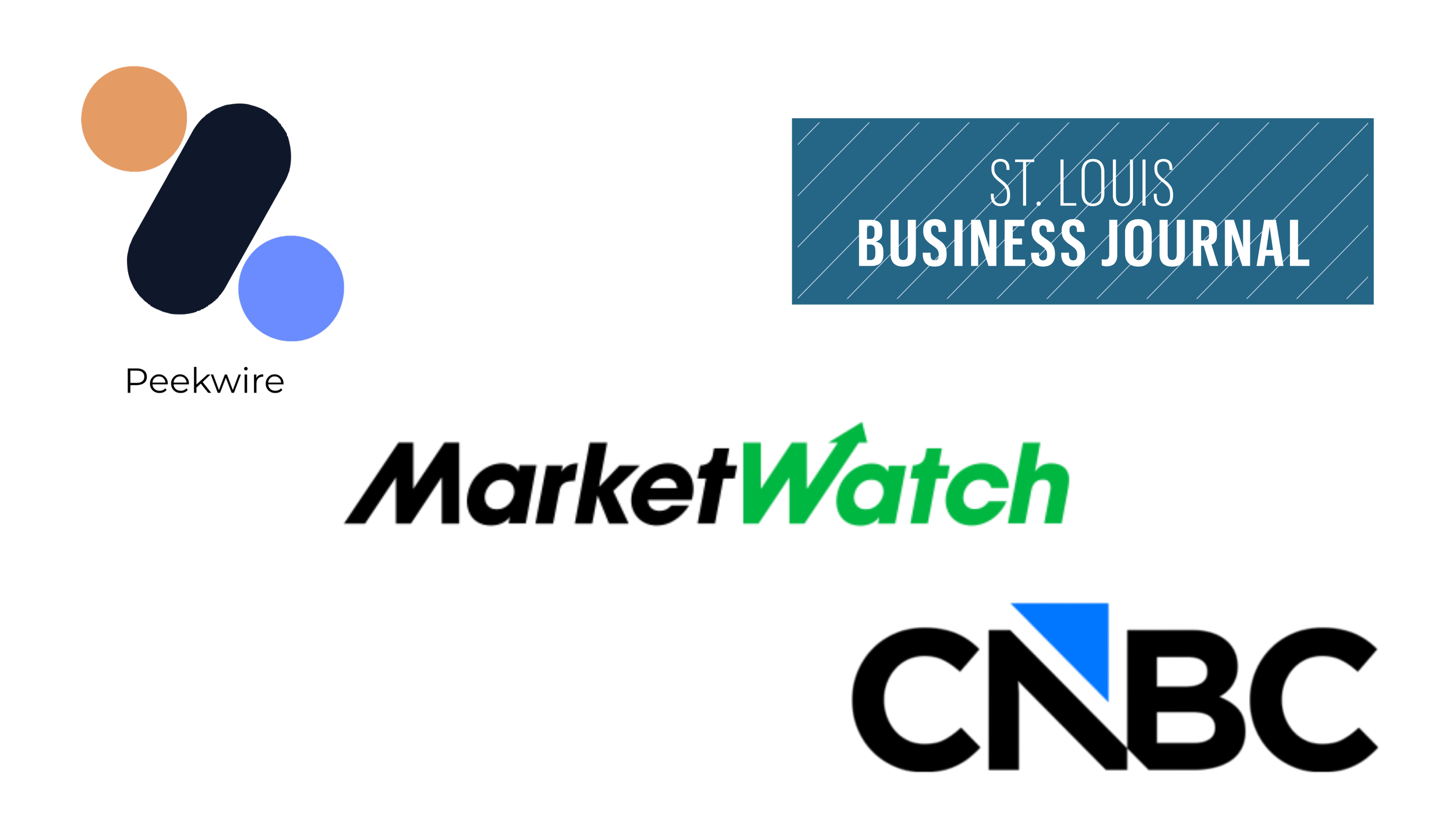A digital graphic featuring logos of the St. Louis Business Journal, Watch, and the CY (City Year) organization on a black background.