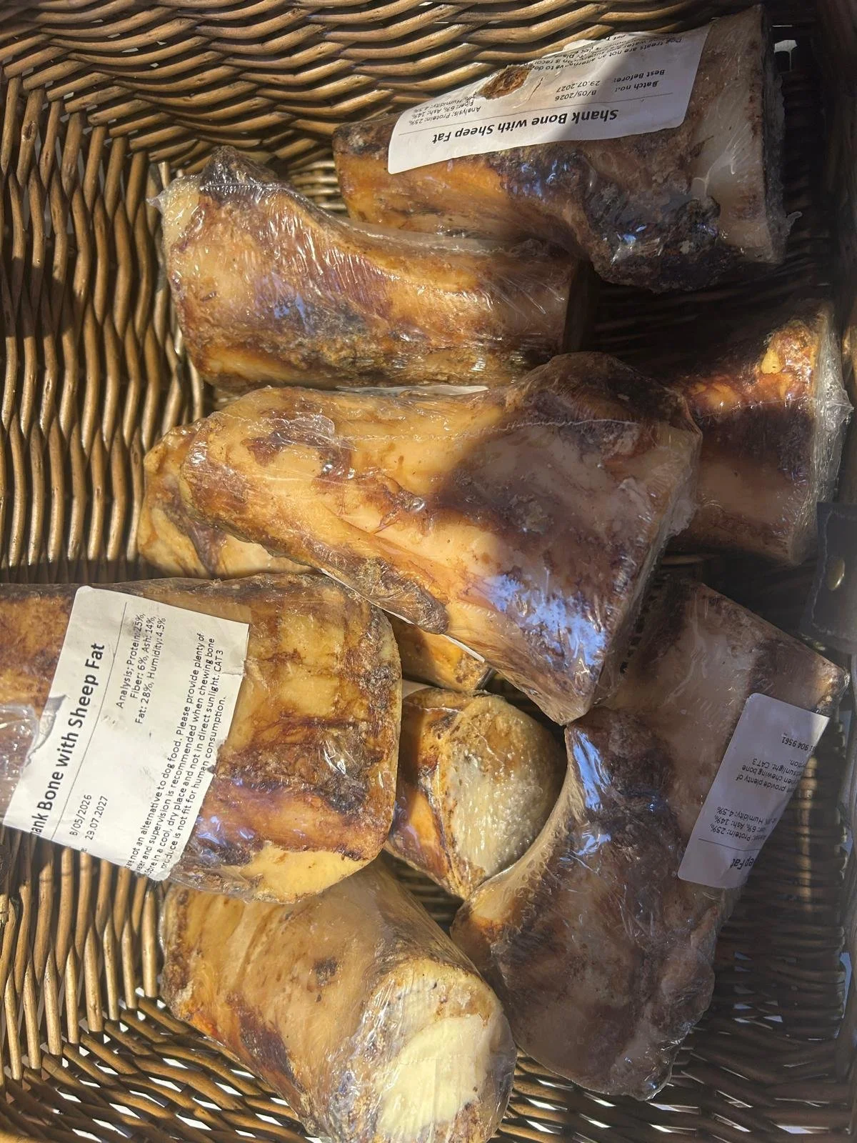 Shank Bone with Lamb Fat
