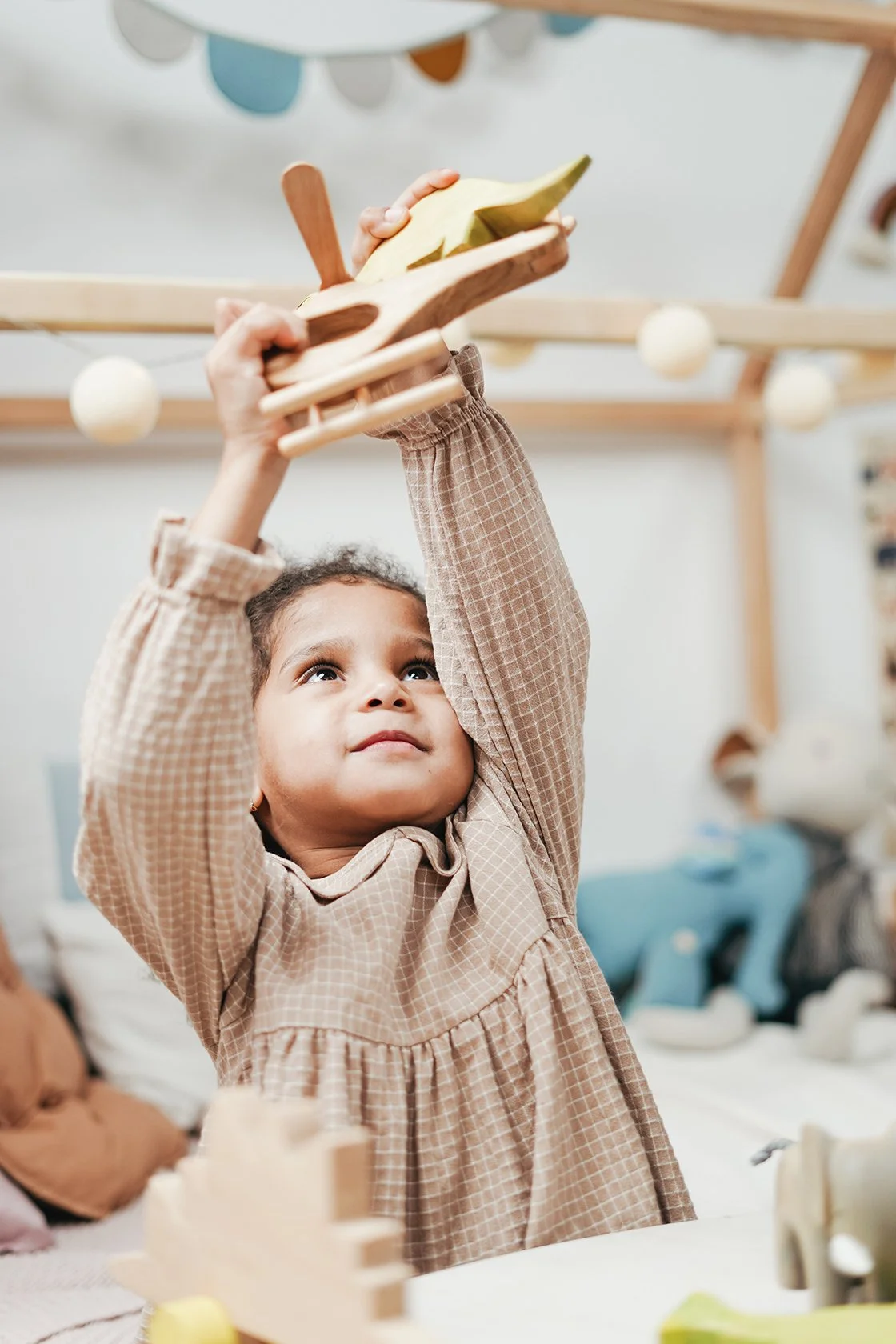child playing during speech therapy at Little Ears, Big Voices in Orange County, CA
