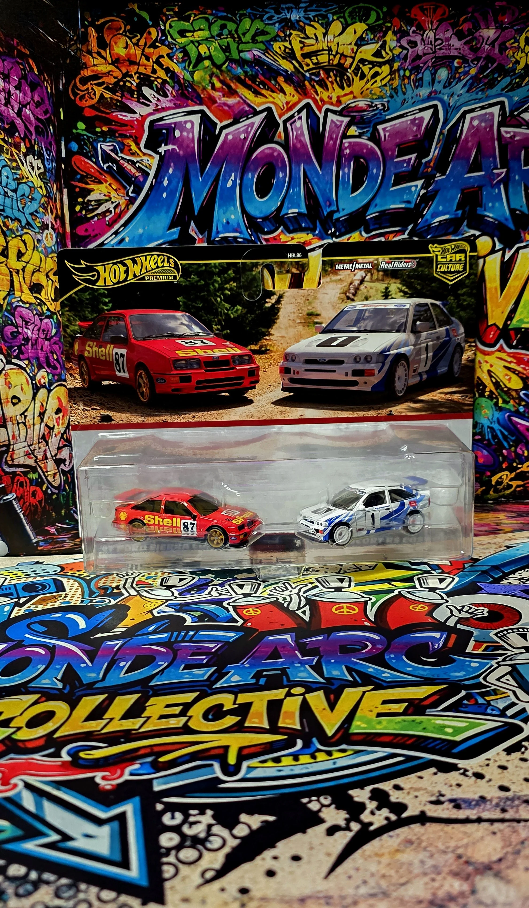 Hot Wheels Premium Car Culture 2-Pack: 87 Ford Sierra Cosworth & 93 Ford Escort