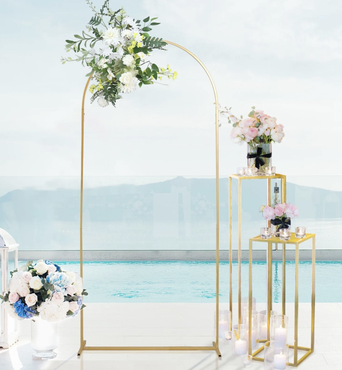 Gold Chiara Backdrop Stand (6')