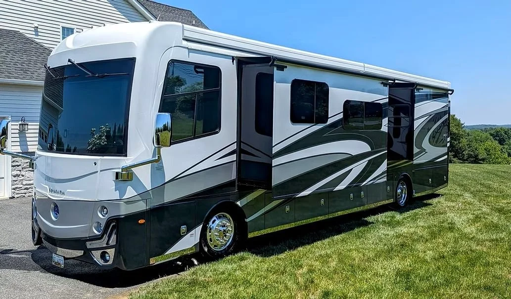 Specialized exterior restoration for luxury motorhomes and oversized vehicles. We handle the unique challenges of large-scale detailing--from deep surface decontamination to applying durable UV protection that guards your investment against the eleme