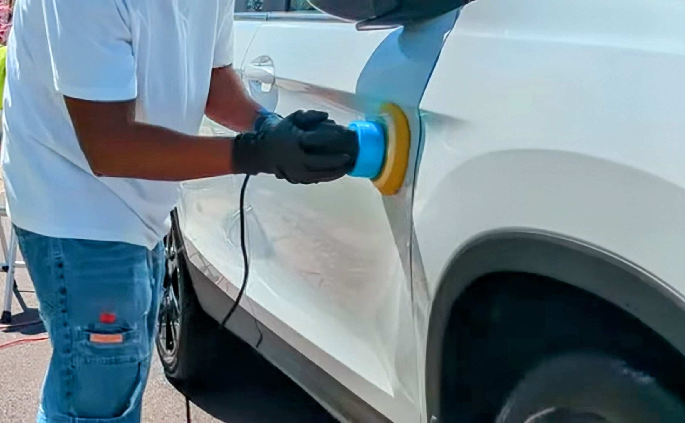 Achieving a true mirror finish starts with professional paint correction. Our machine polishing process meticulously removes surface imperfections, swirls, and oxidation to restore the original depth and clarity of your paint. This critical step prov