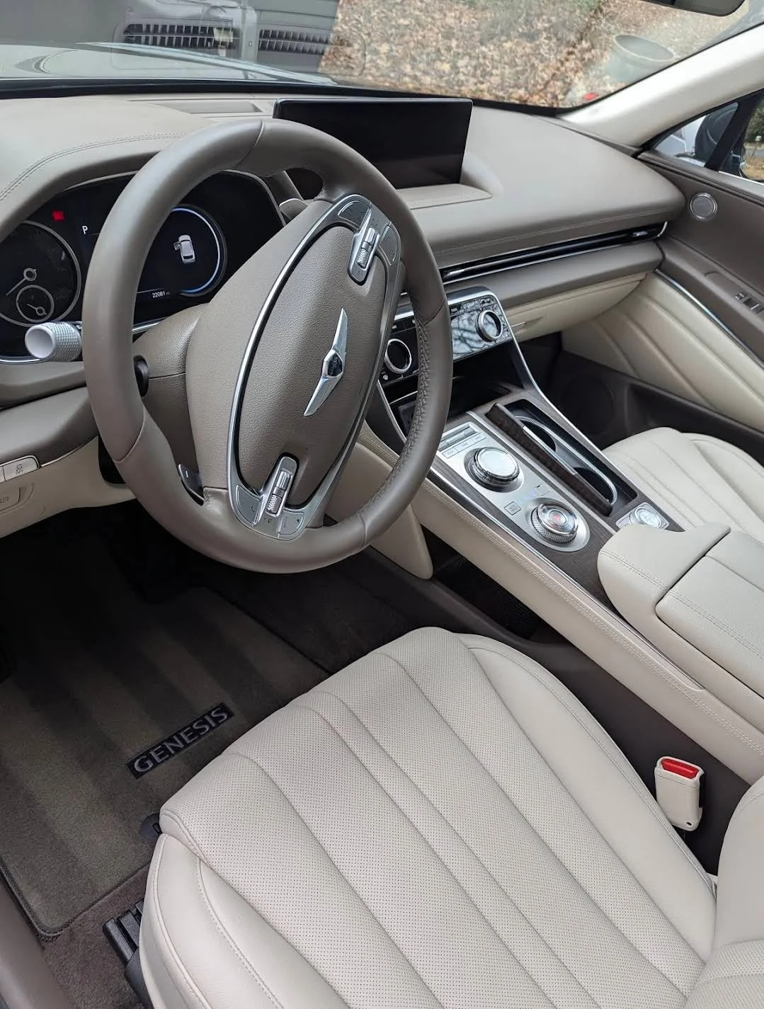 Professional interior car detailing in Maryland - intensive pet hair removal from vehicle upholstery using specialized tools.