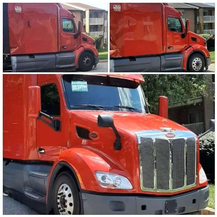 Commercial Fleet Maintenance & Detailing. A clean fleet is a direct reflection of your business's standards. We provide comprehensive exterior detailing for heavy-duty commercial vehicles, including semi-trucks and trailers, to remove corrosive road 