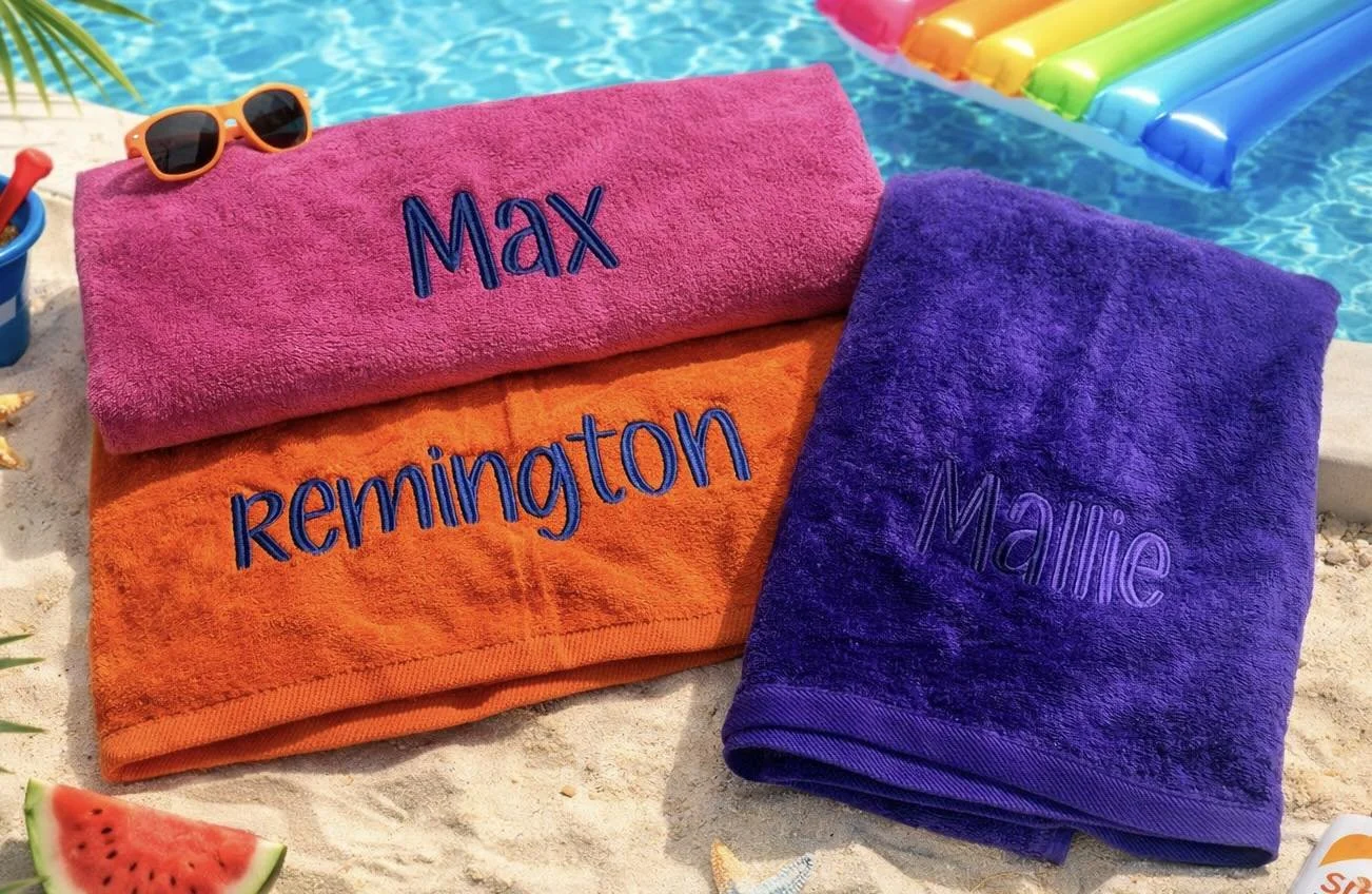 Embroidered Beach Towel