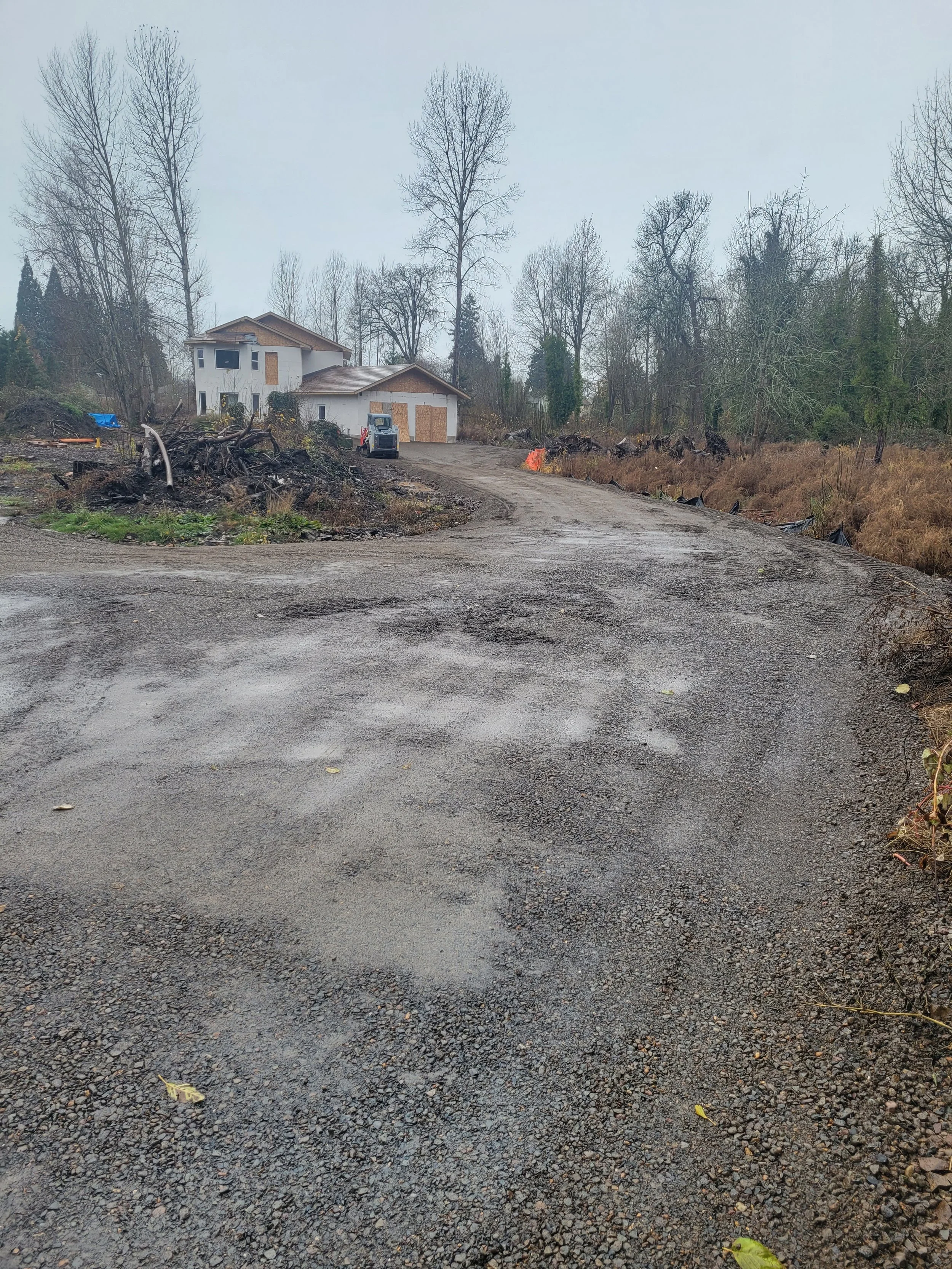 New Driveway and house construction McMinnville Oregon