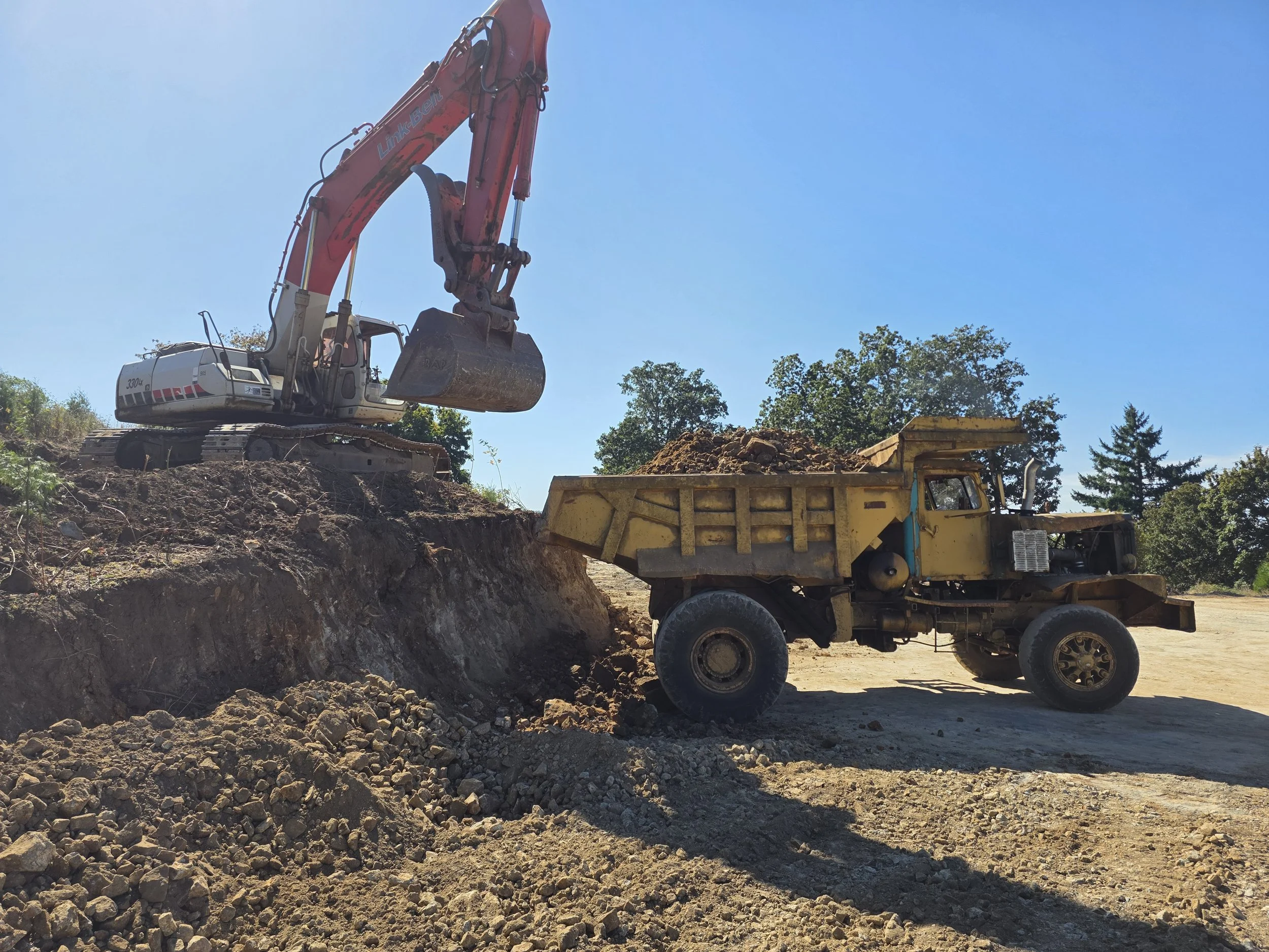 Site prep for a home in Carlton Oregon.