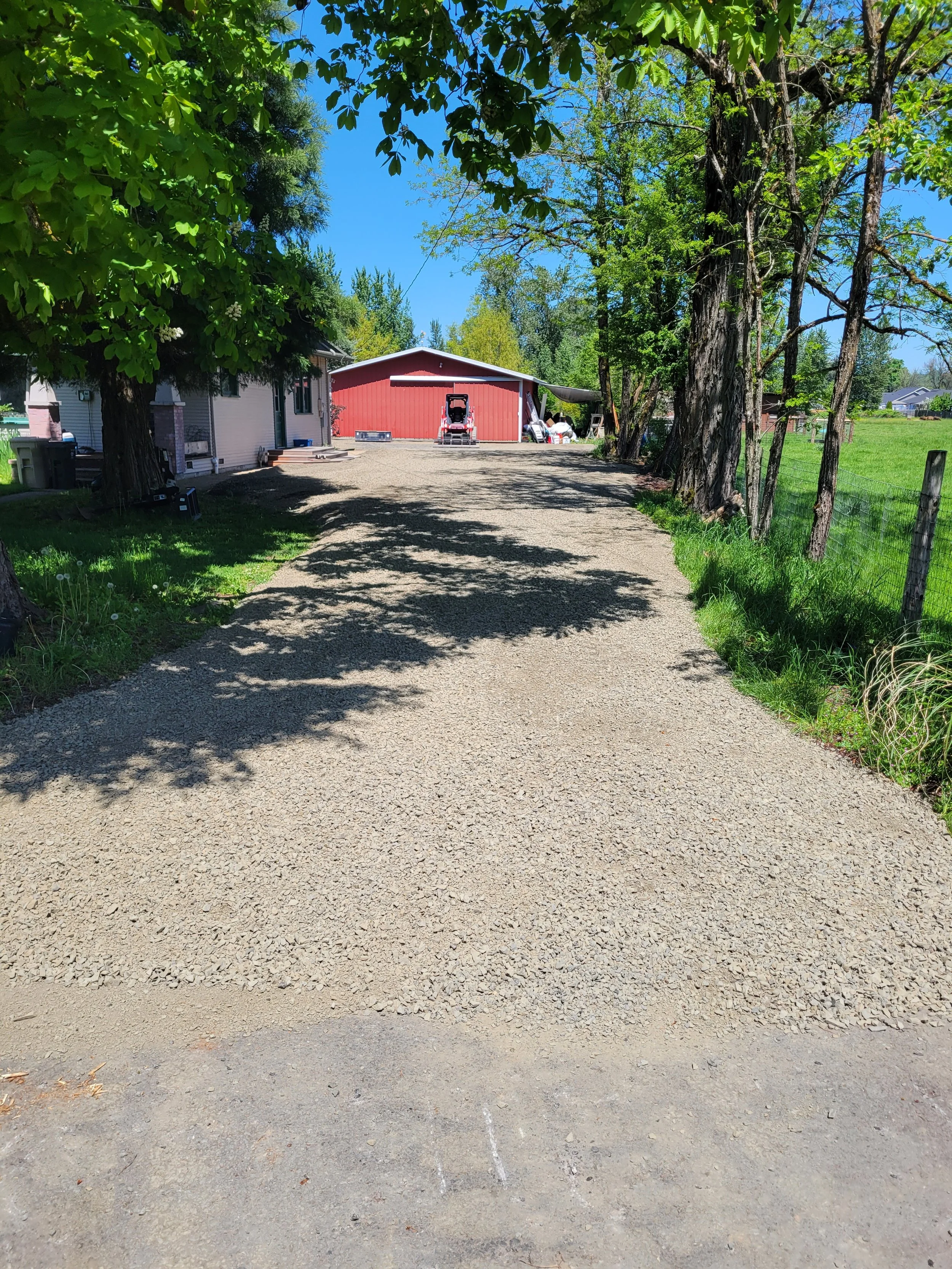 New Gravel driveway Salem Oregon