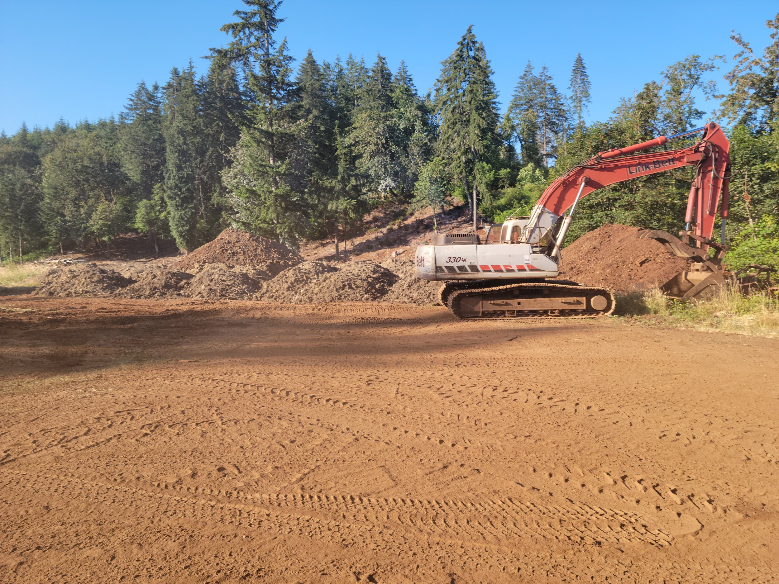 Site prep in Salem Oregon.