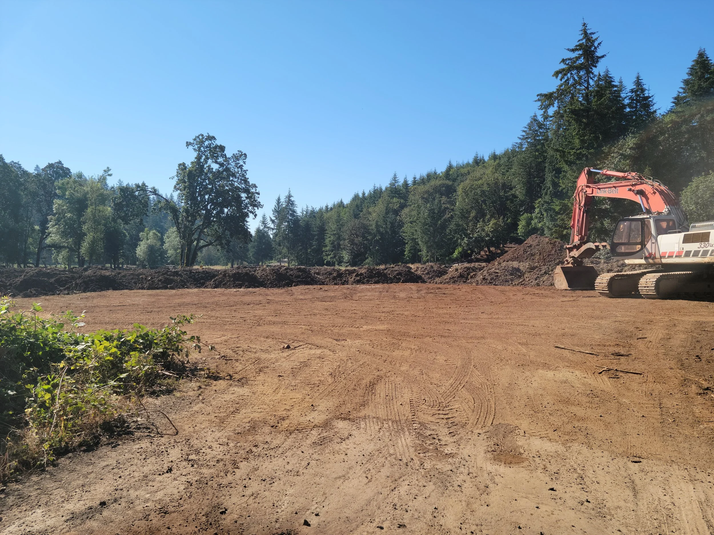 Site prep in Woodburn Oregon