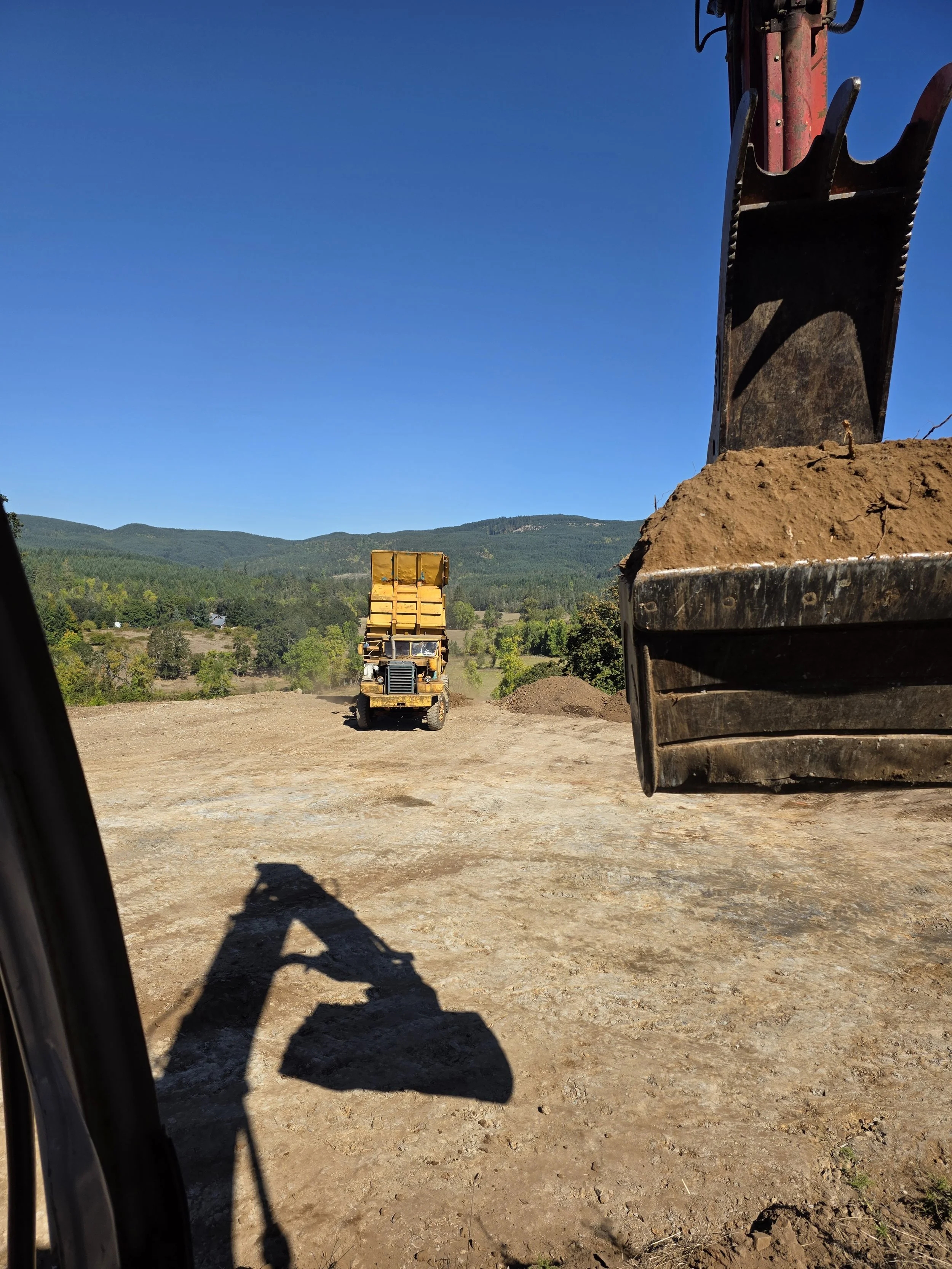 Site prep for a home in Carlton Oregon.