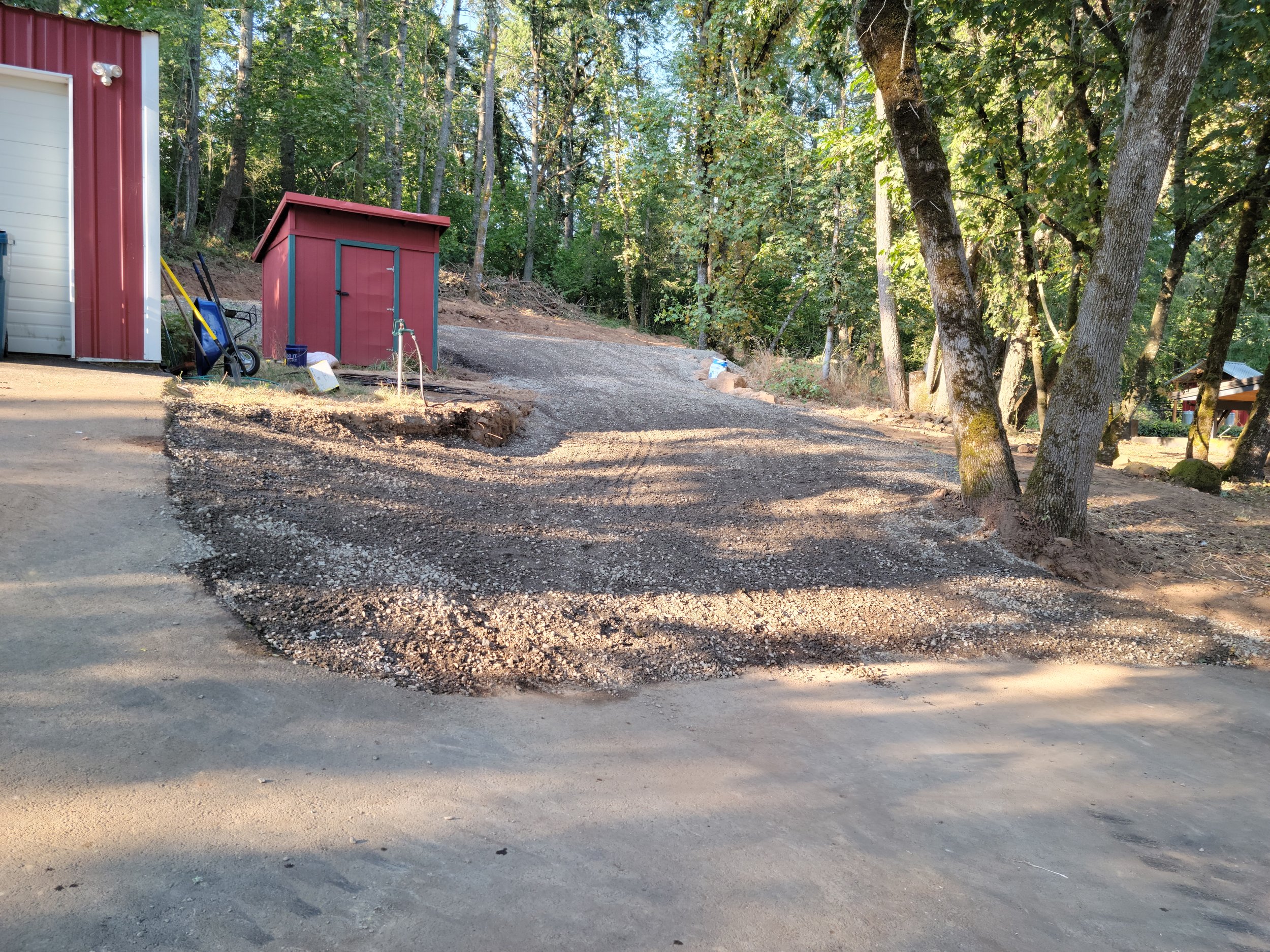 New road to house site.