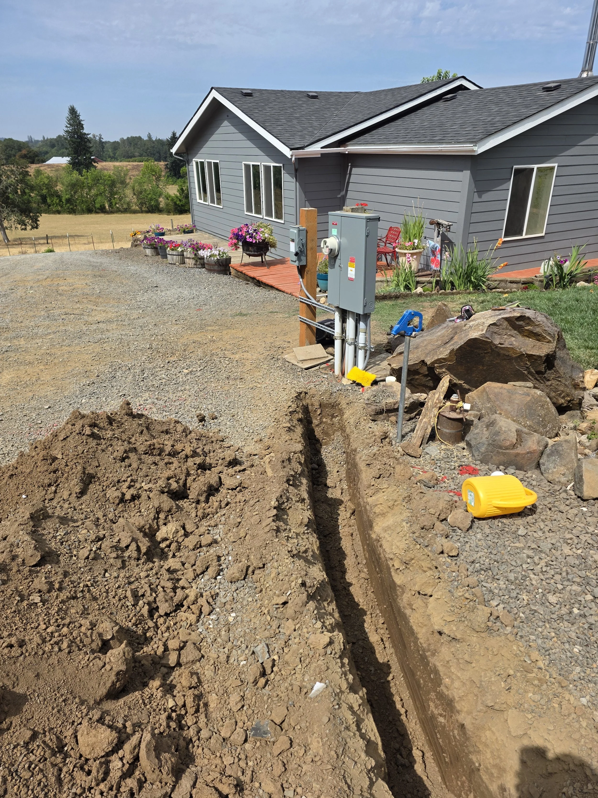 Trenching Utilities in Salem Oregon
