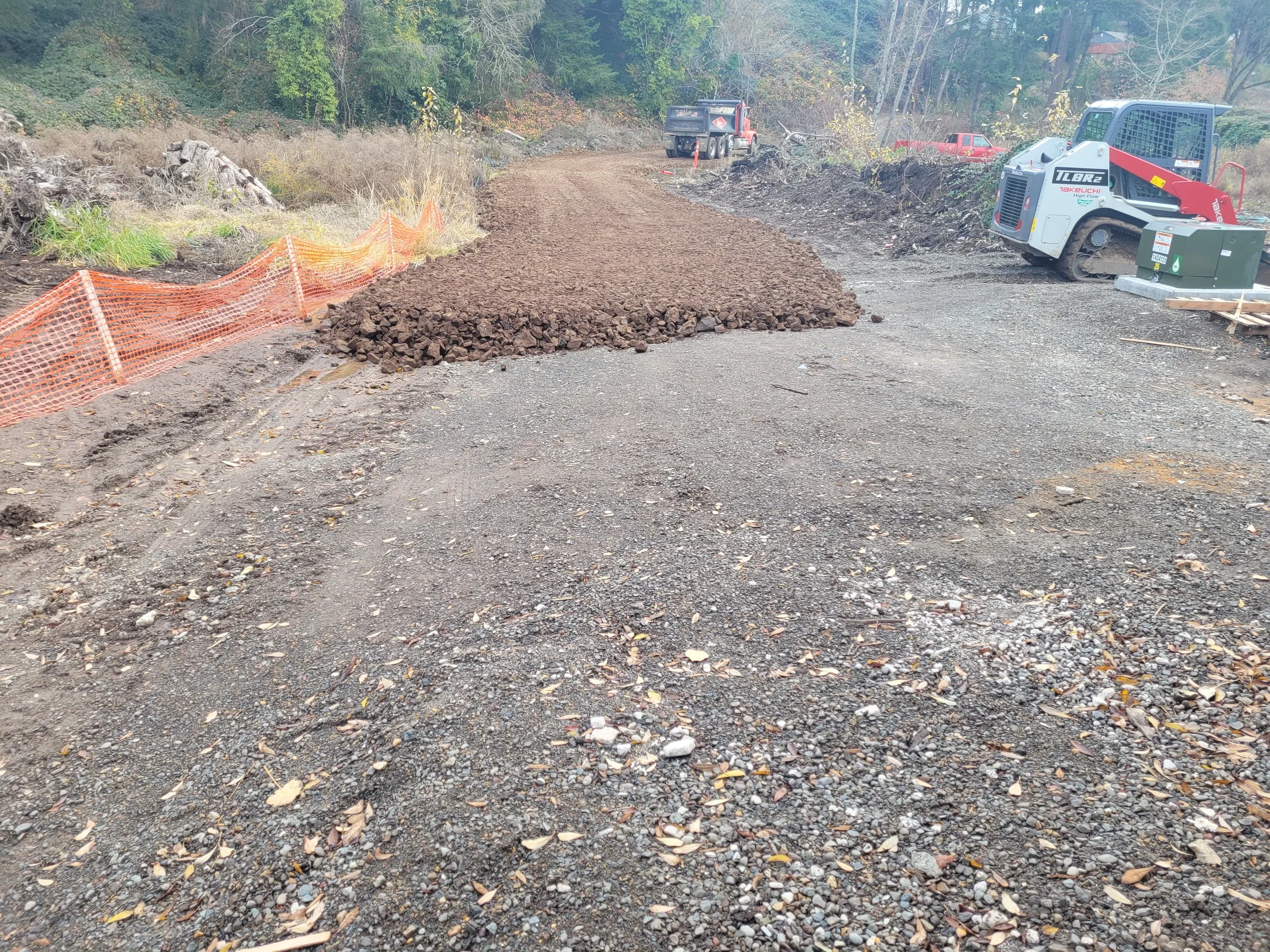 New road instillation Sublimity Oregon.