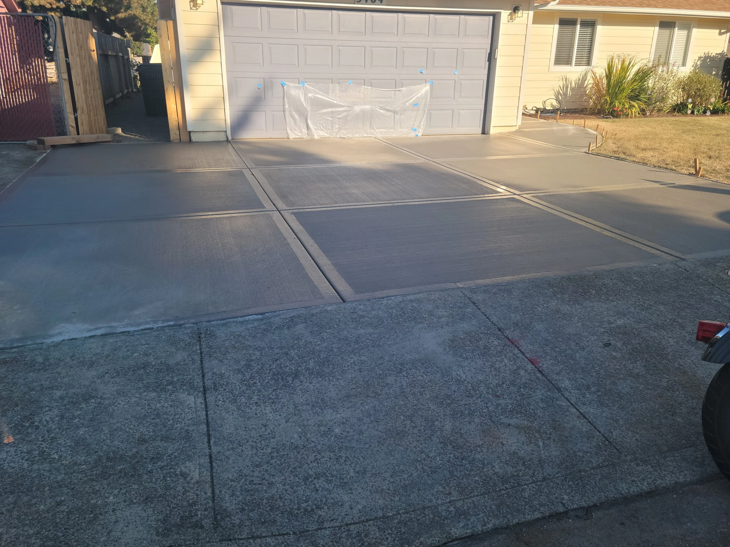 Finished product of the driveway replacement, in Salem Oregon.