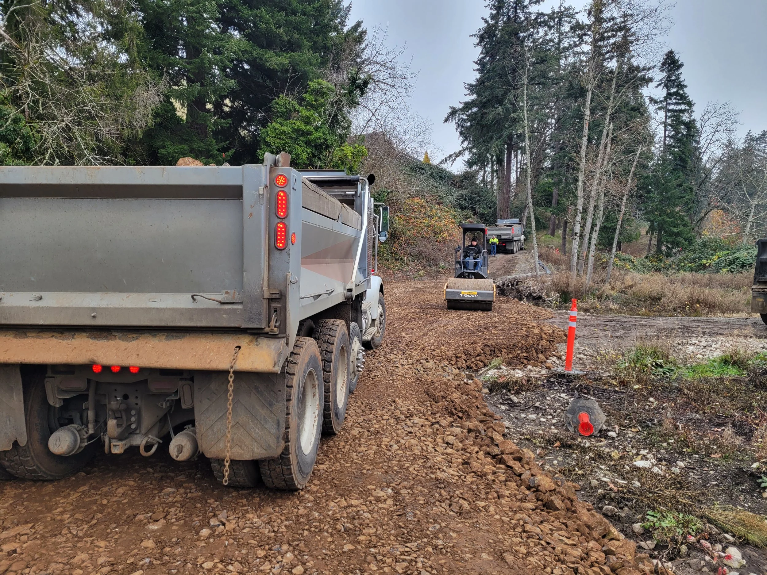 	
Building a road in Stayton Oregon.