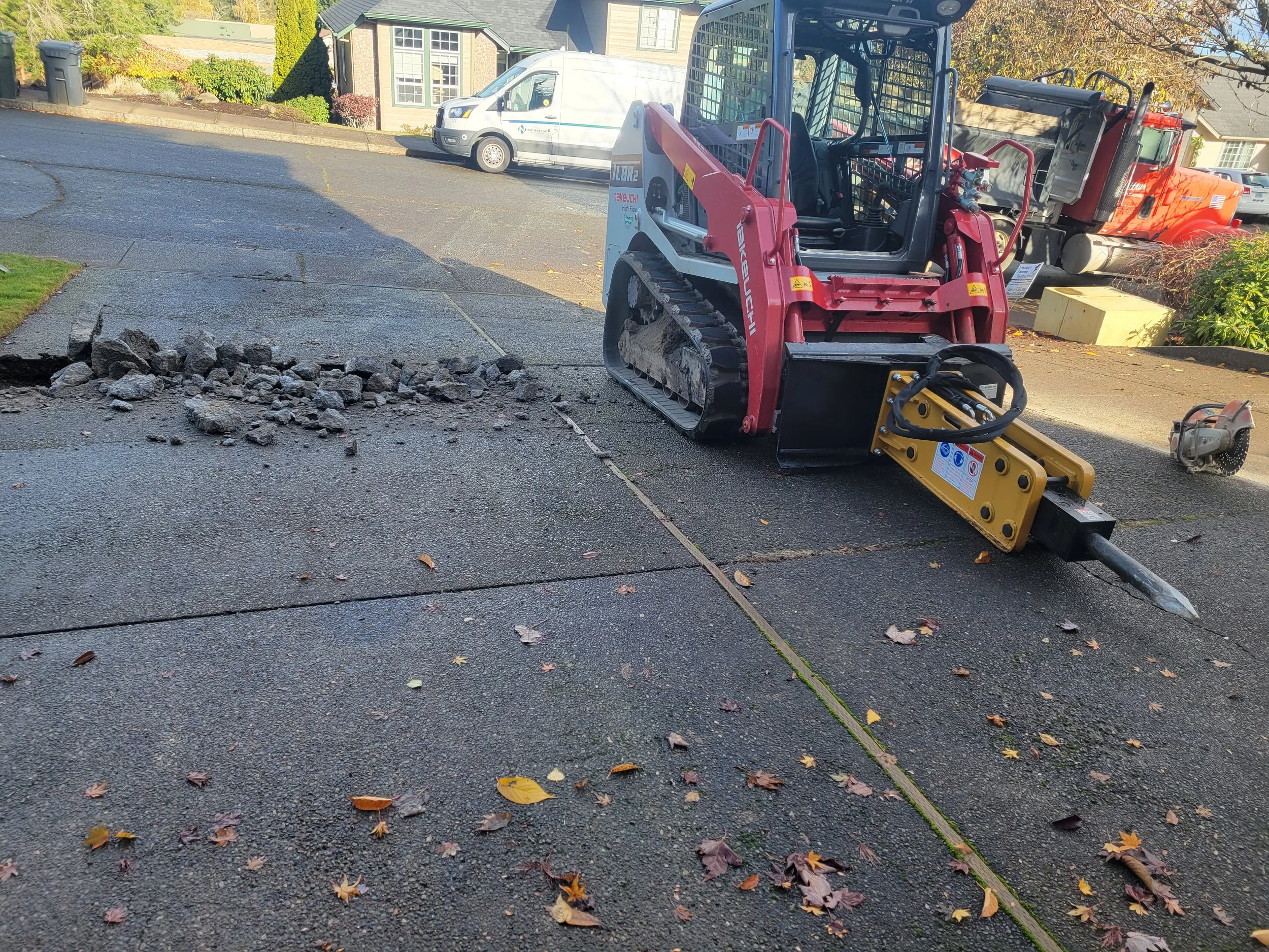 Removing concrete driveway Harrisburg Oregon