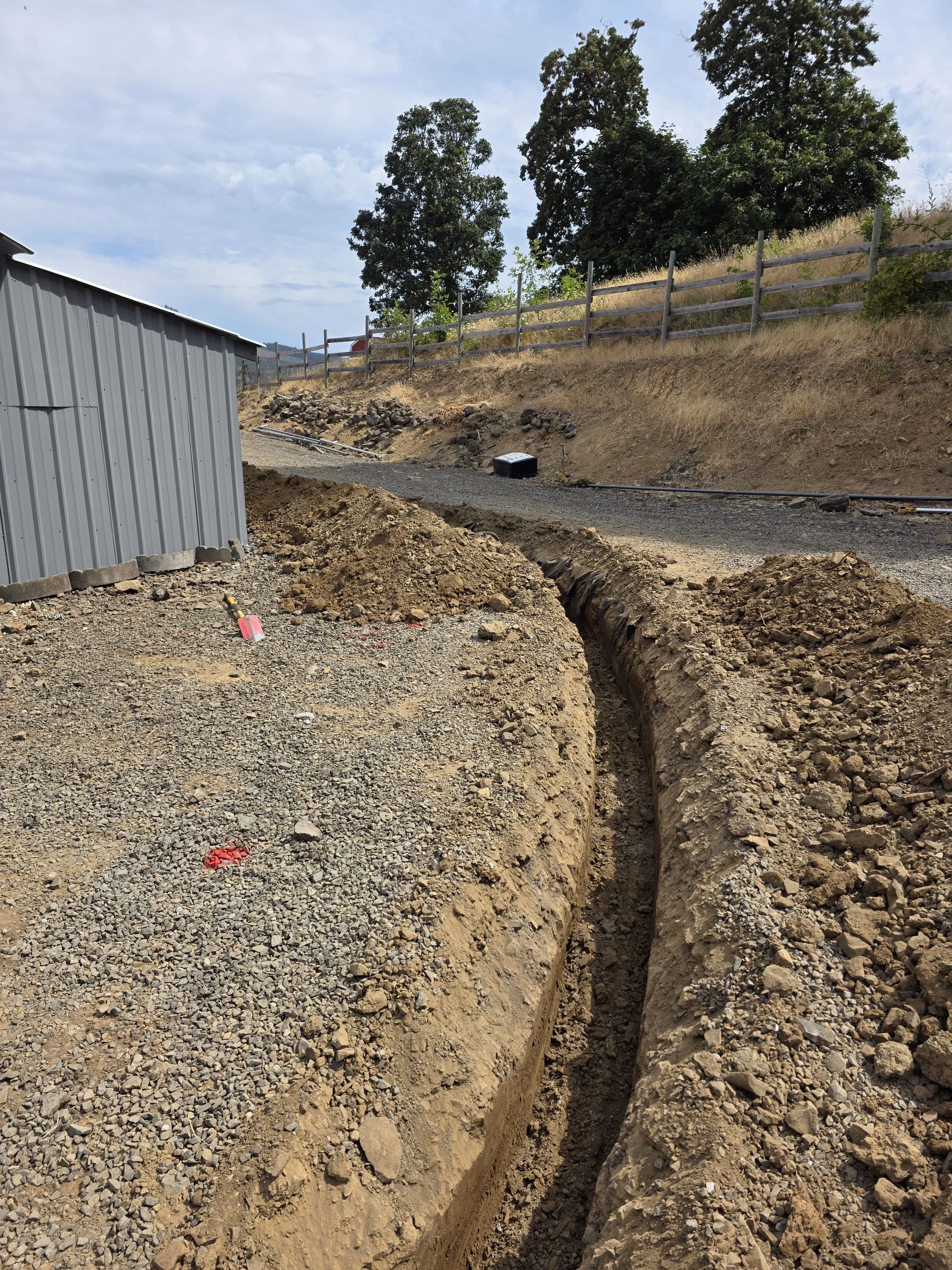 Trenching Utilities in Salem Oregon