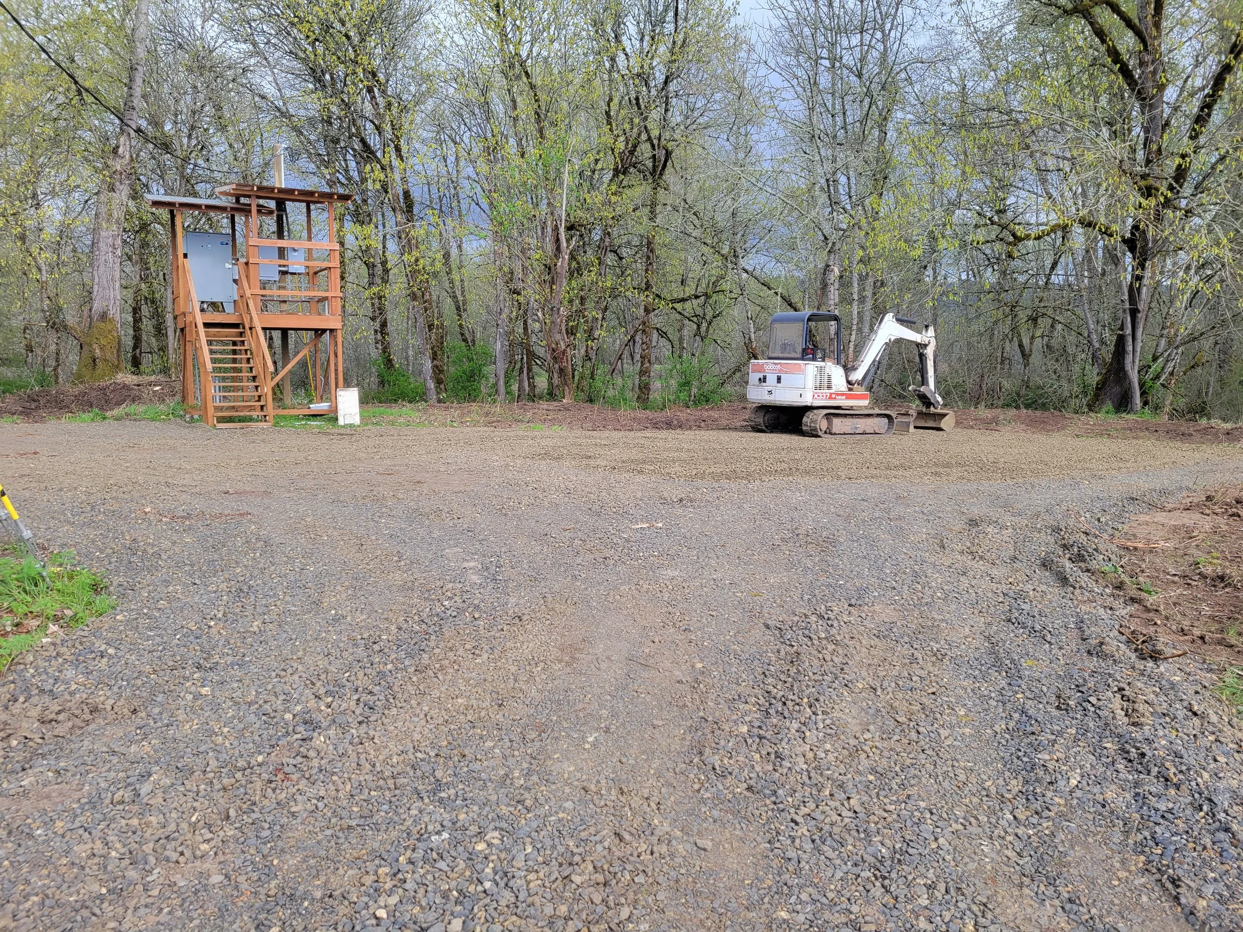 New Road construction Independence Oregon