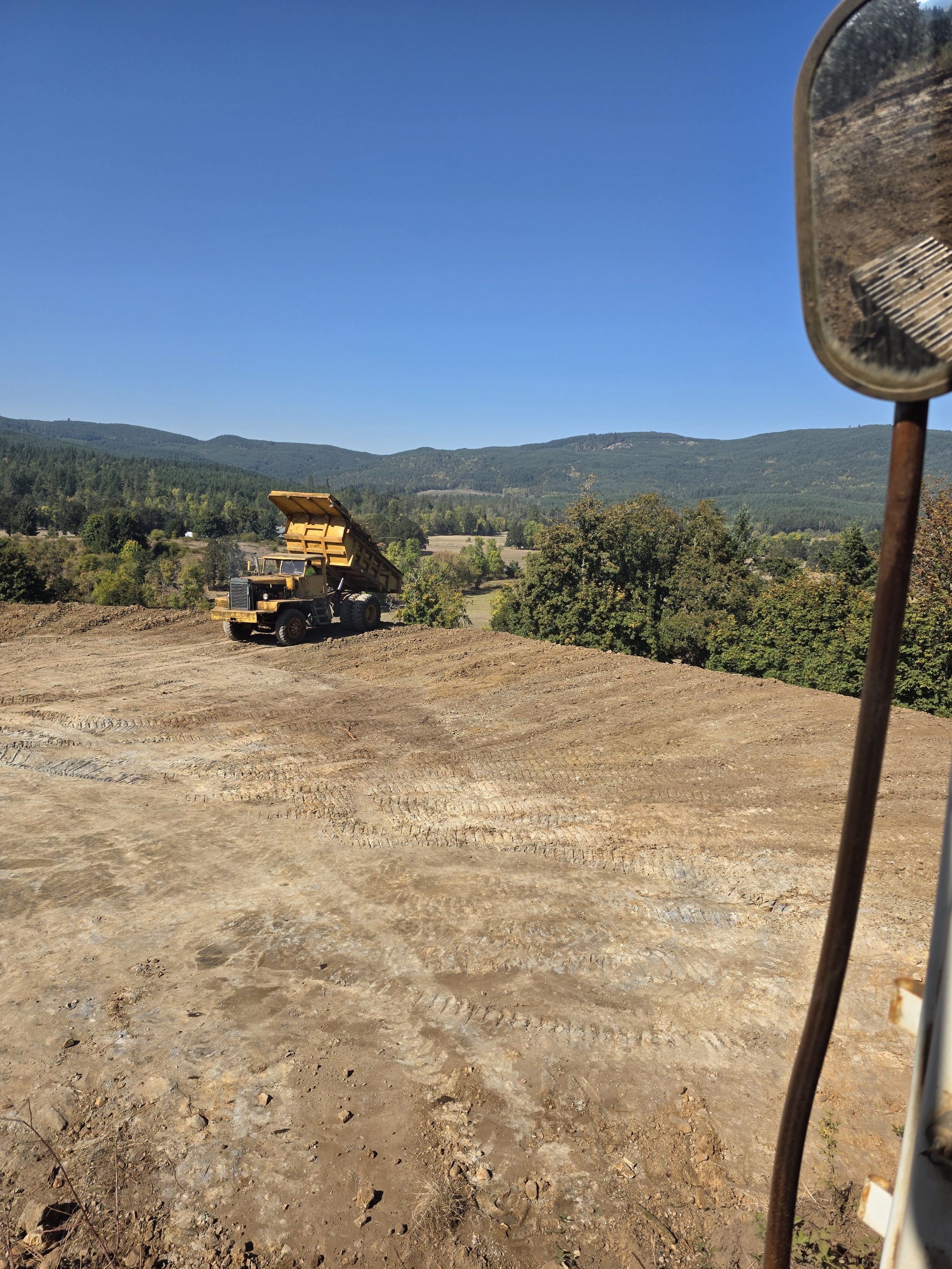 Site prep for a home in Carlton Oregon.