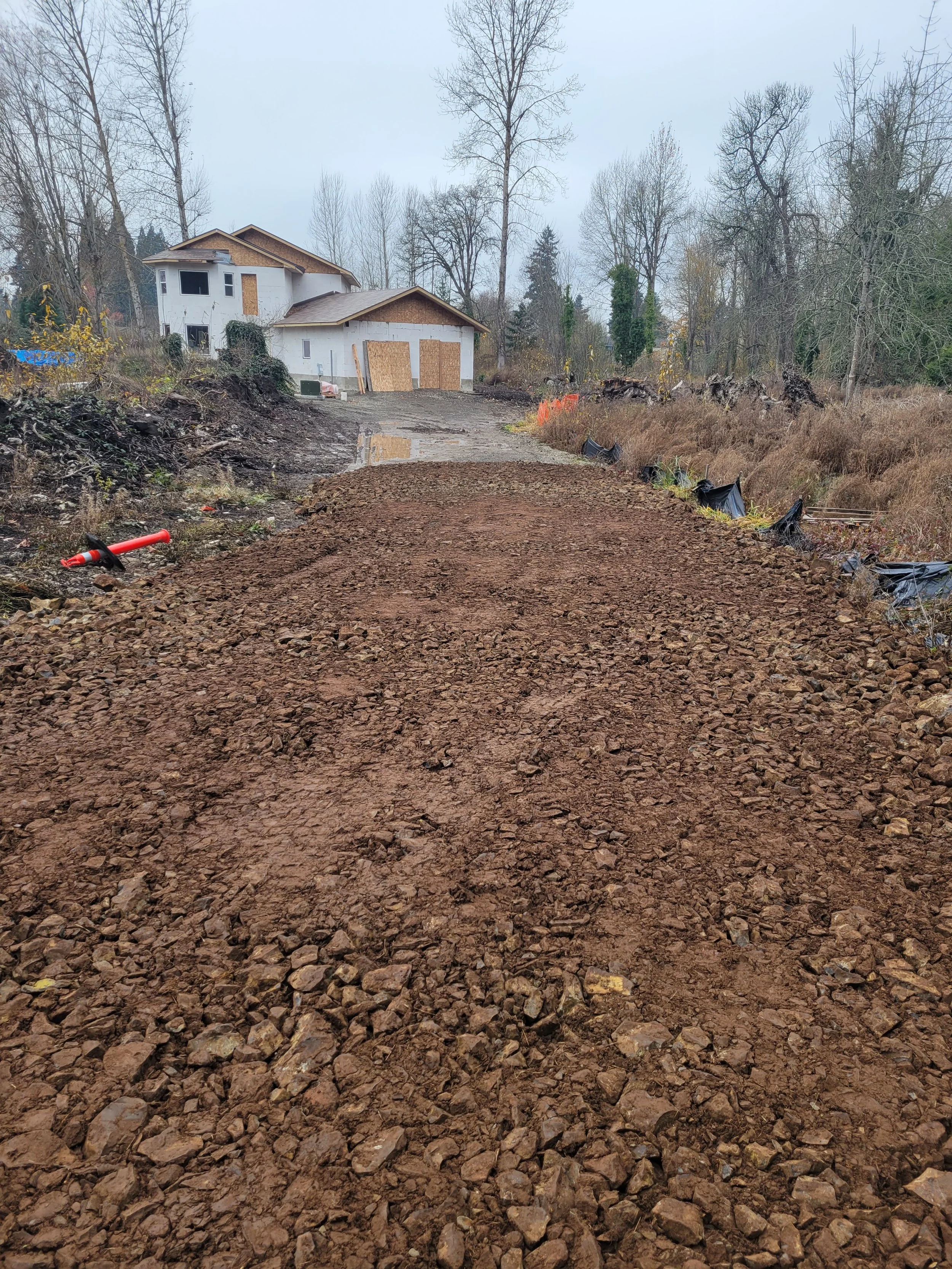 New driveway to house Philomath Oregon.