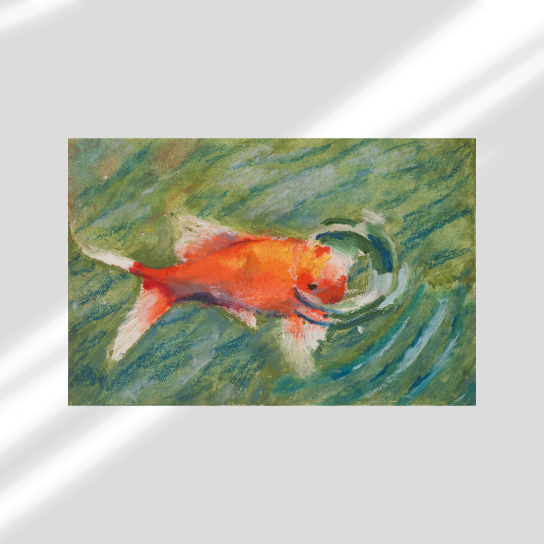Koi Oil Pastel Prints