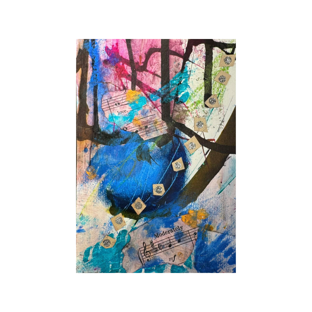 Syncopation, Mixed Media on Paper