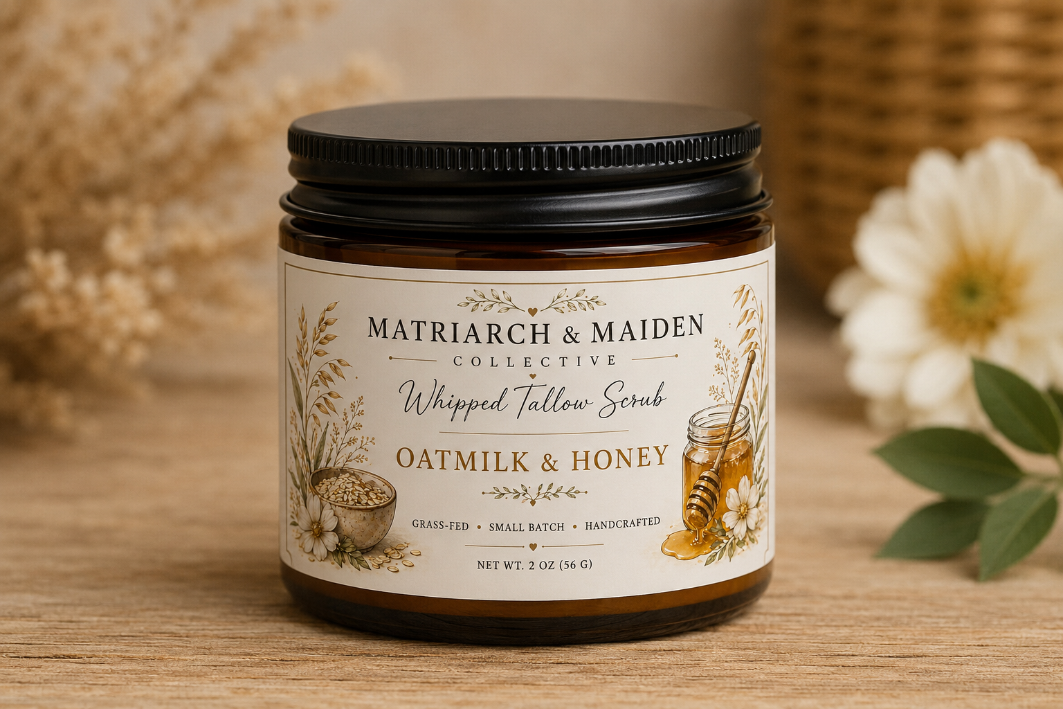 Matriarch & Maiden Collective
Whipped Tallow Scrub
Oatmilk & Honey