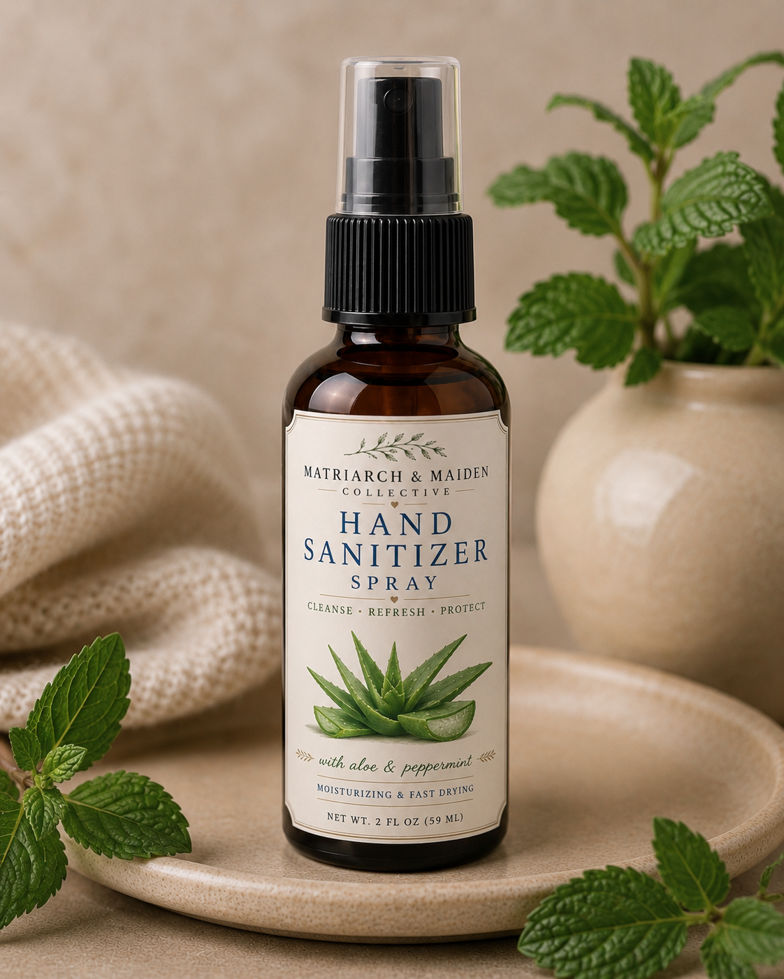 Matriarch & Maiden Collective
Sanitizer Spray 
Oatmilk & Honey