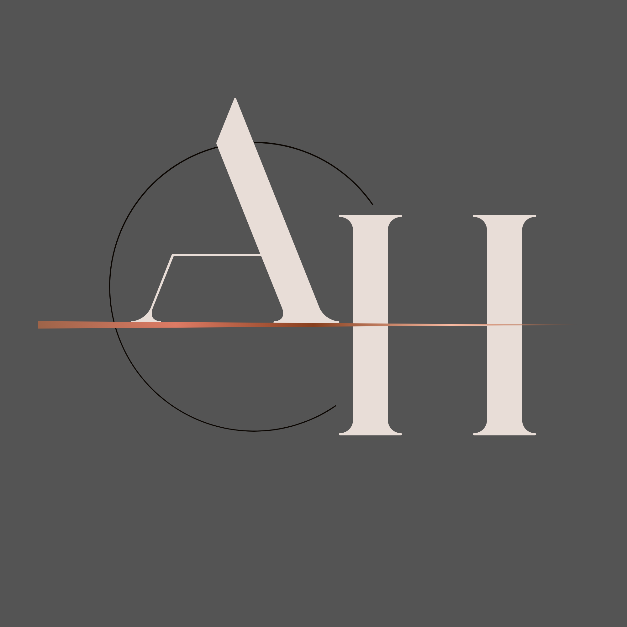 Stylized logo with the letters 'A' and 'H' on a dark gray background, featuring geometric shapes and lines.