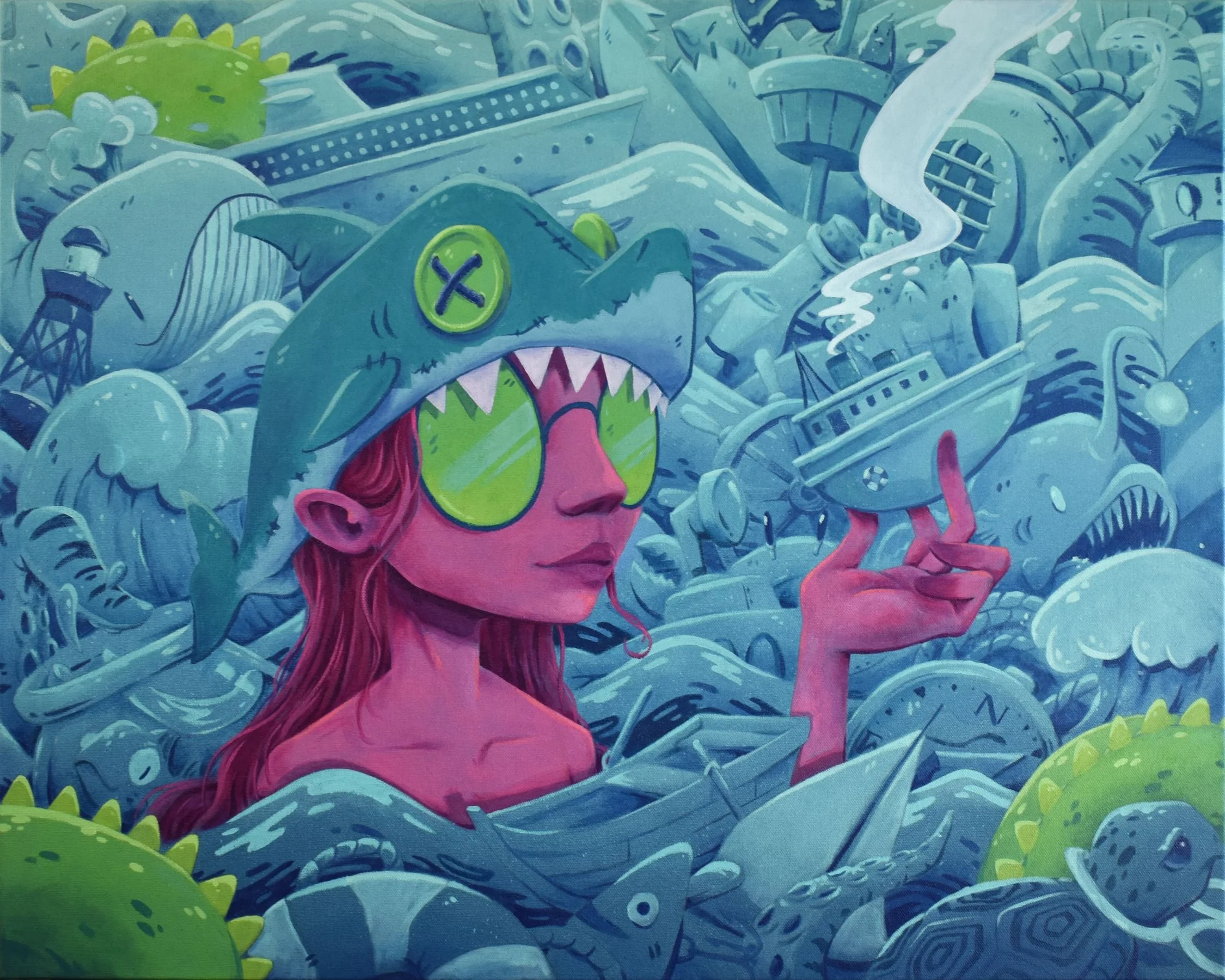 Sea Monster - 24" x 30"