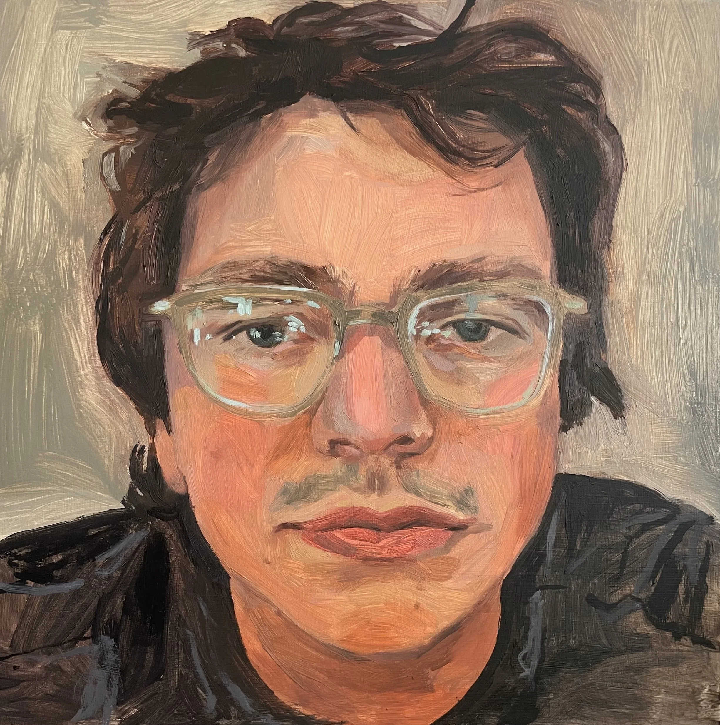 Judah, oil on board, 10 x 10 inches, 2026
