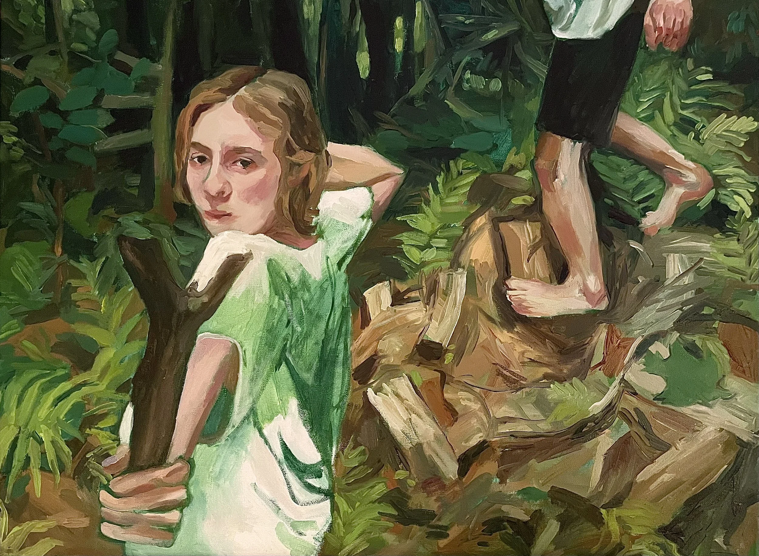 Bullseye, oil on canvas, 18 x 24 inches, 2023